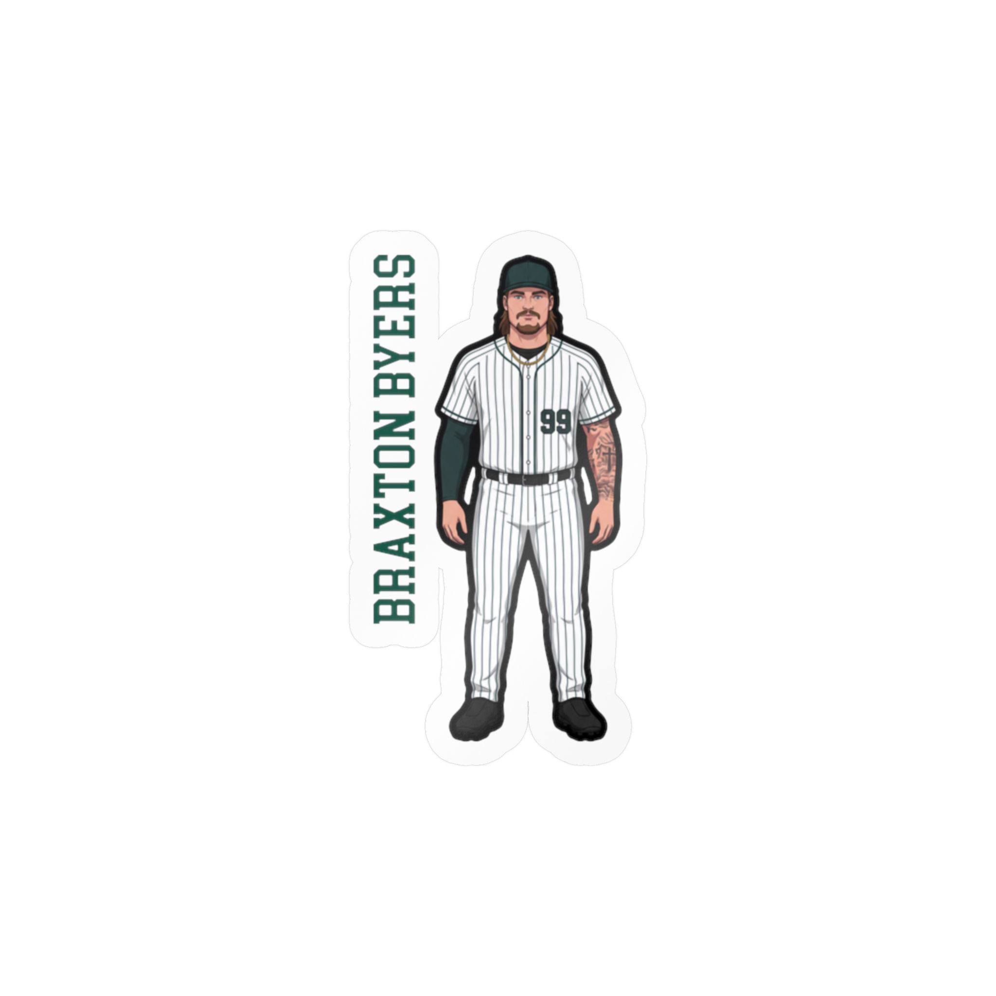 Vinyl Sticker — character_name_vertical in Classic