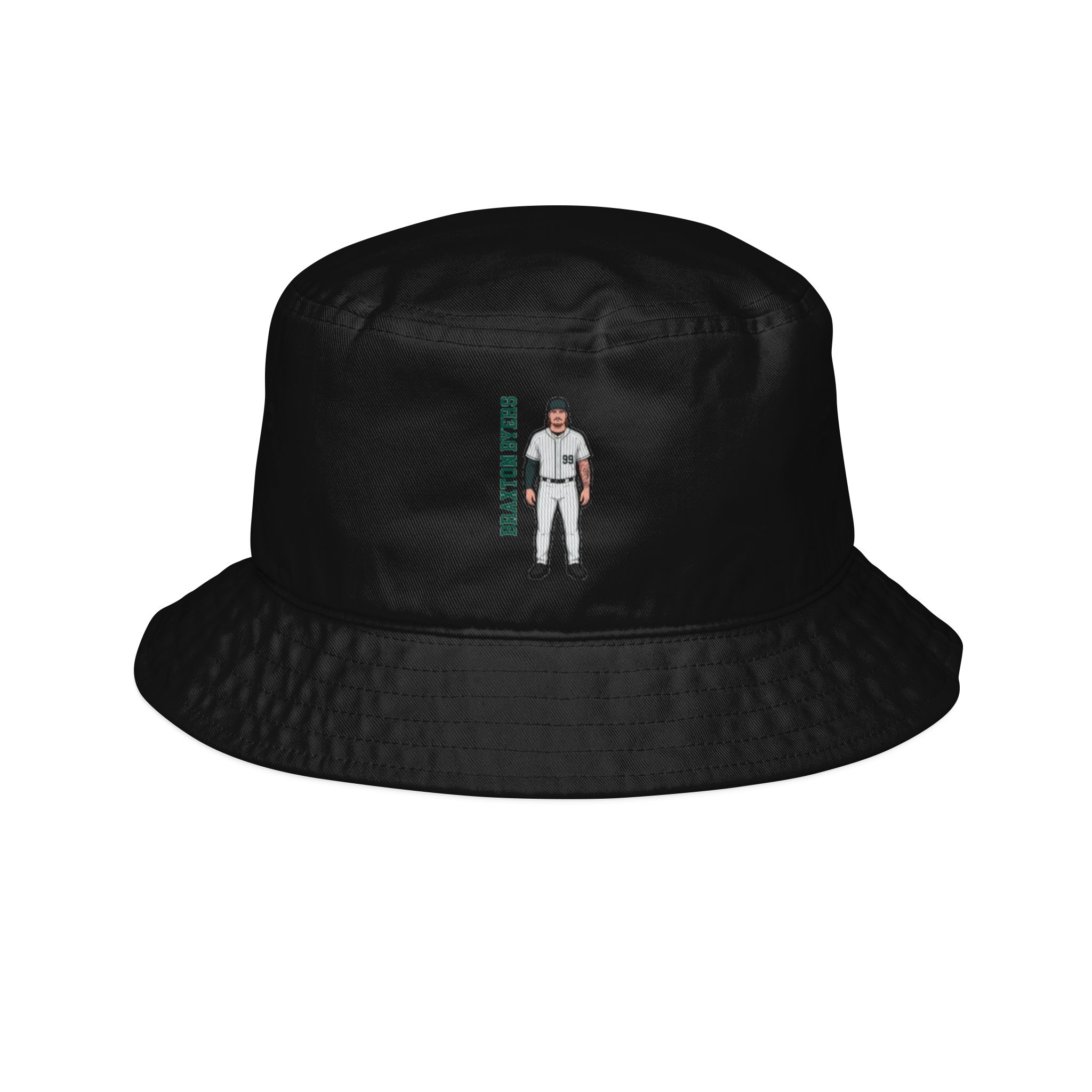 Bucket Hat — character_name_vertical in Black