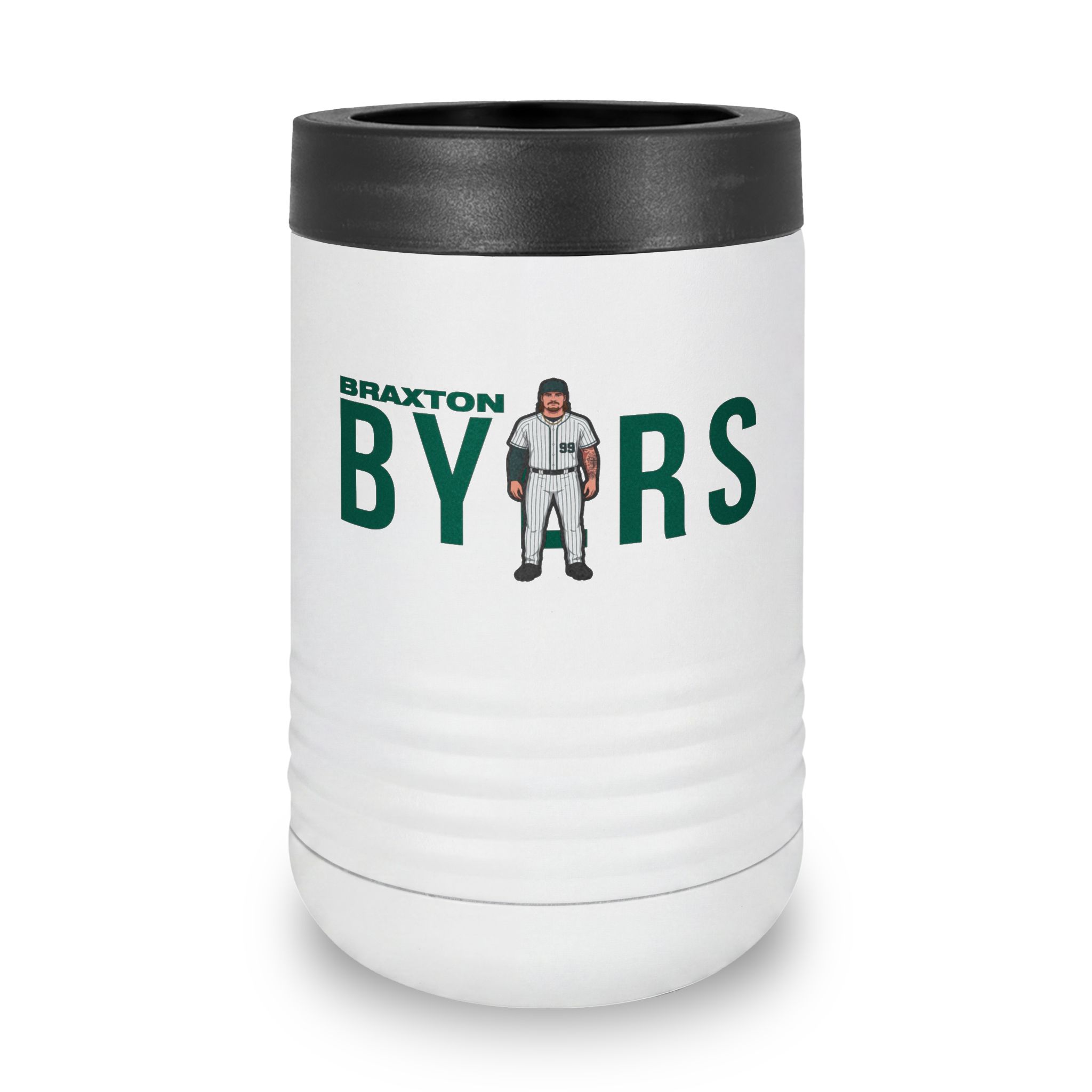 Stainless Can Cooler — character_player_name in White