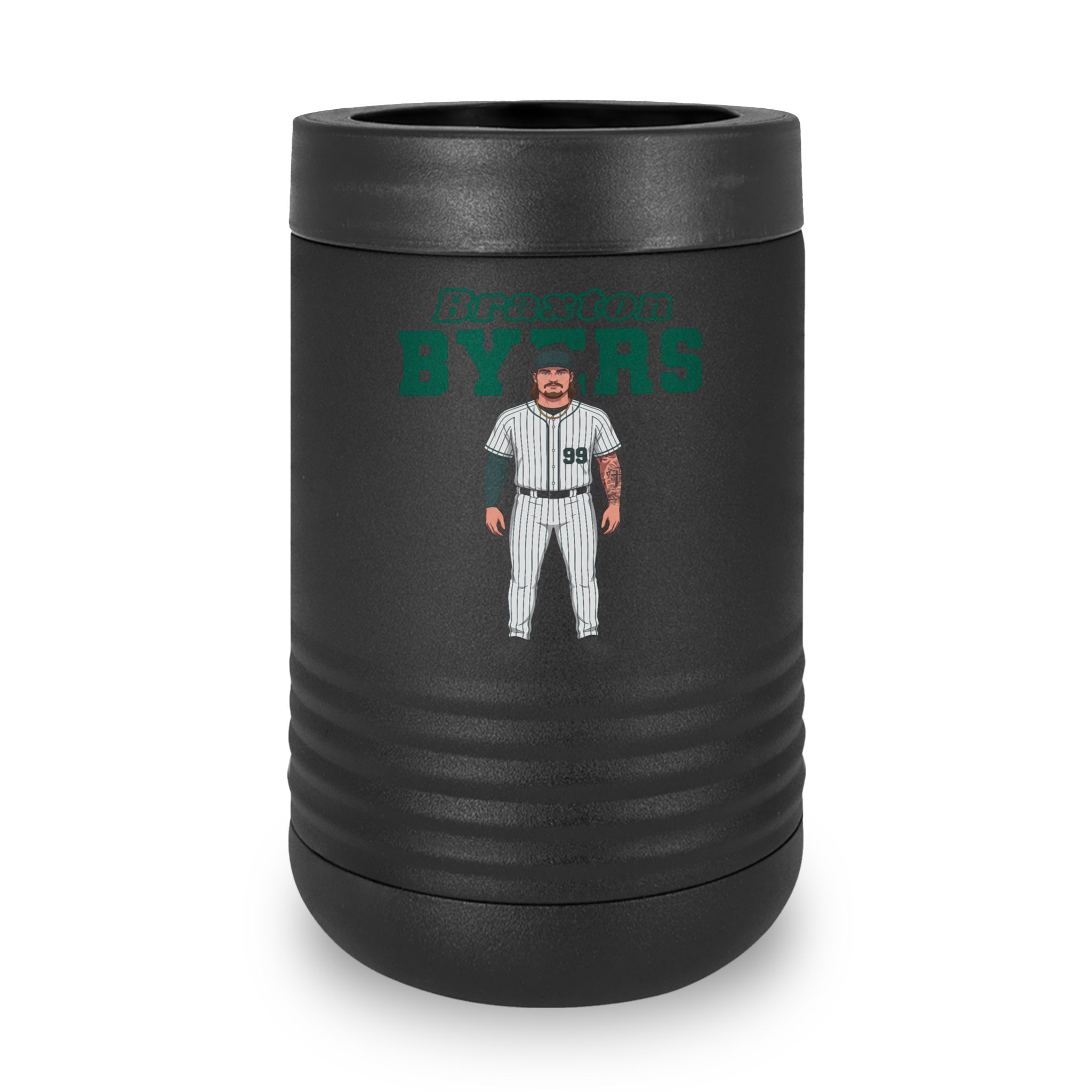 Stainless Can Cooler — character_name_arch in Black