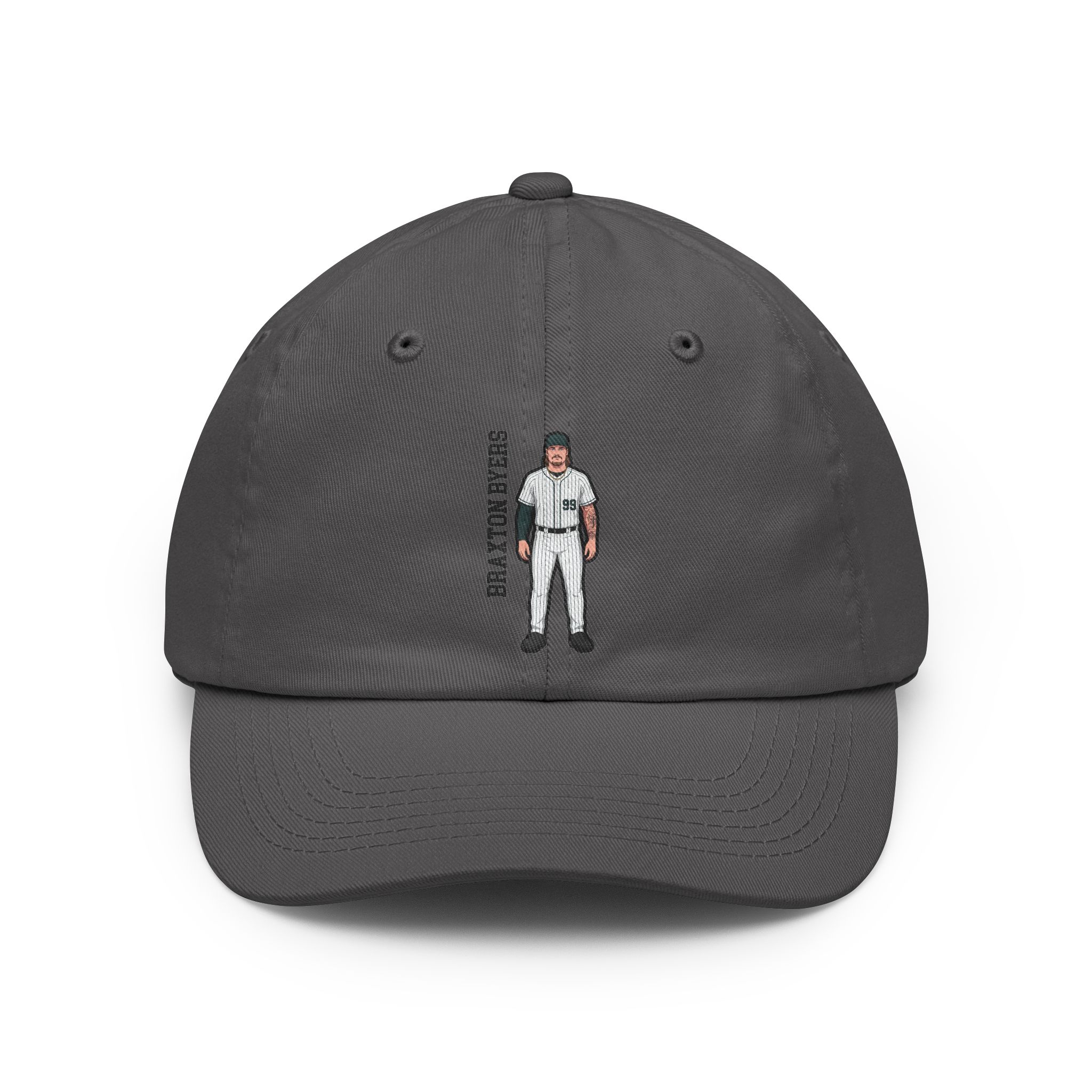 Classic Cap — character_name_vertical in Grey