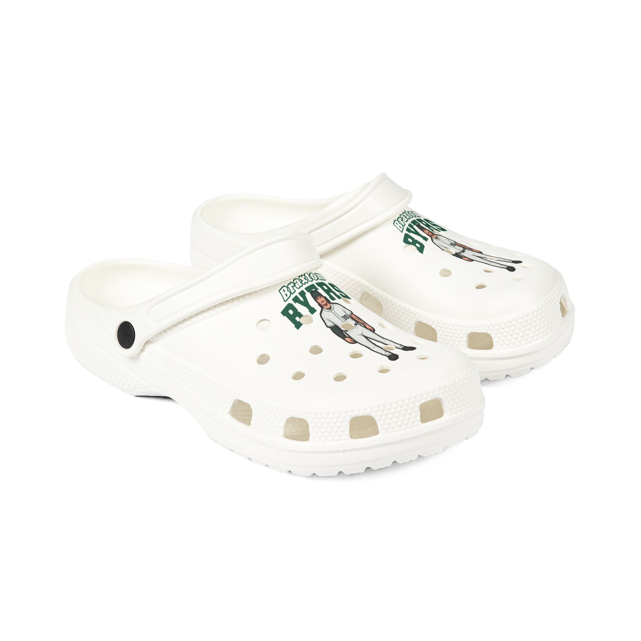 Rubber Clogs — character_name_arch in White