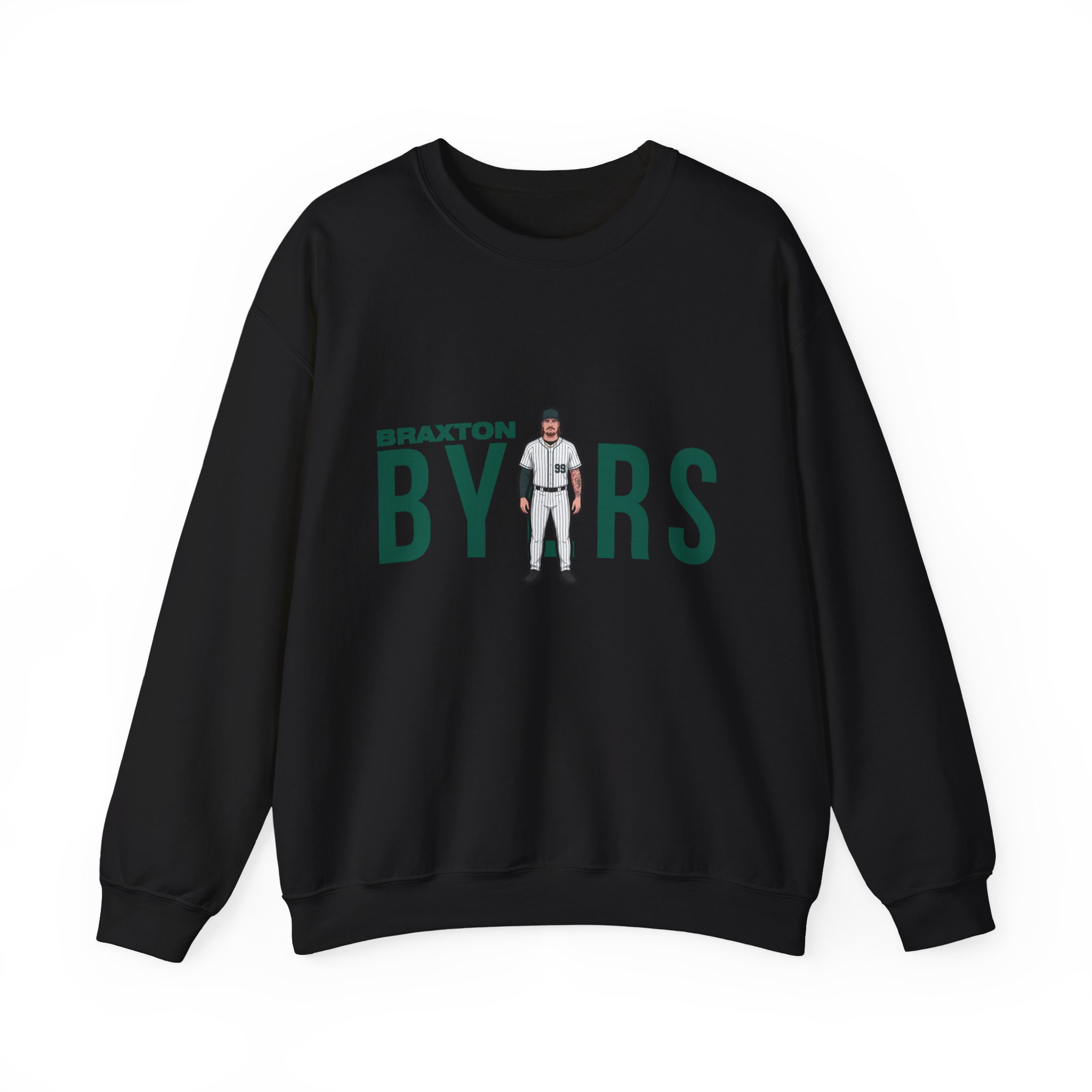 Crewneck Sweatshirt — character_player_name in Black