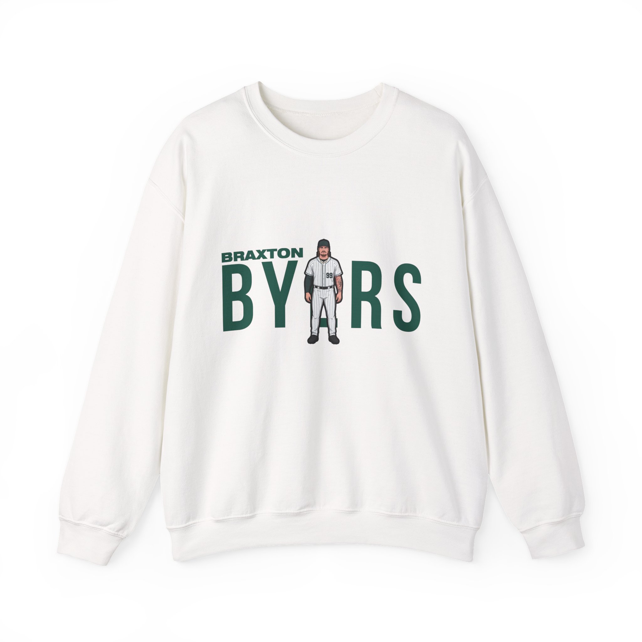 Crewneck Sweatshirt — character_player_name in White