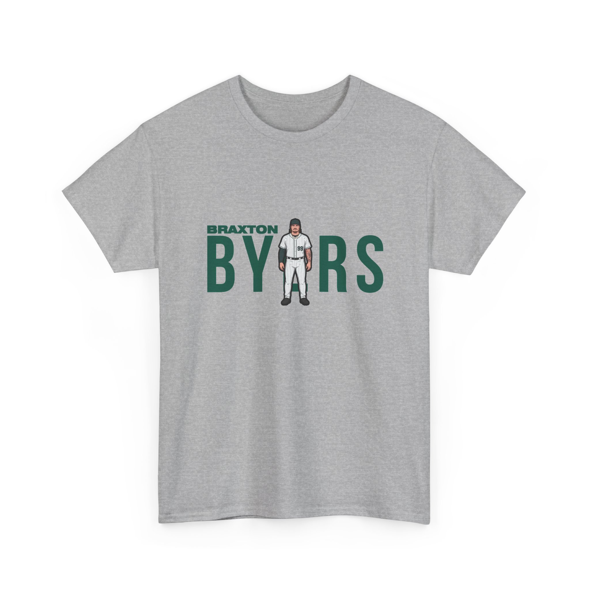 Tee — character_player_name in Grey