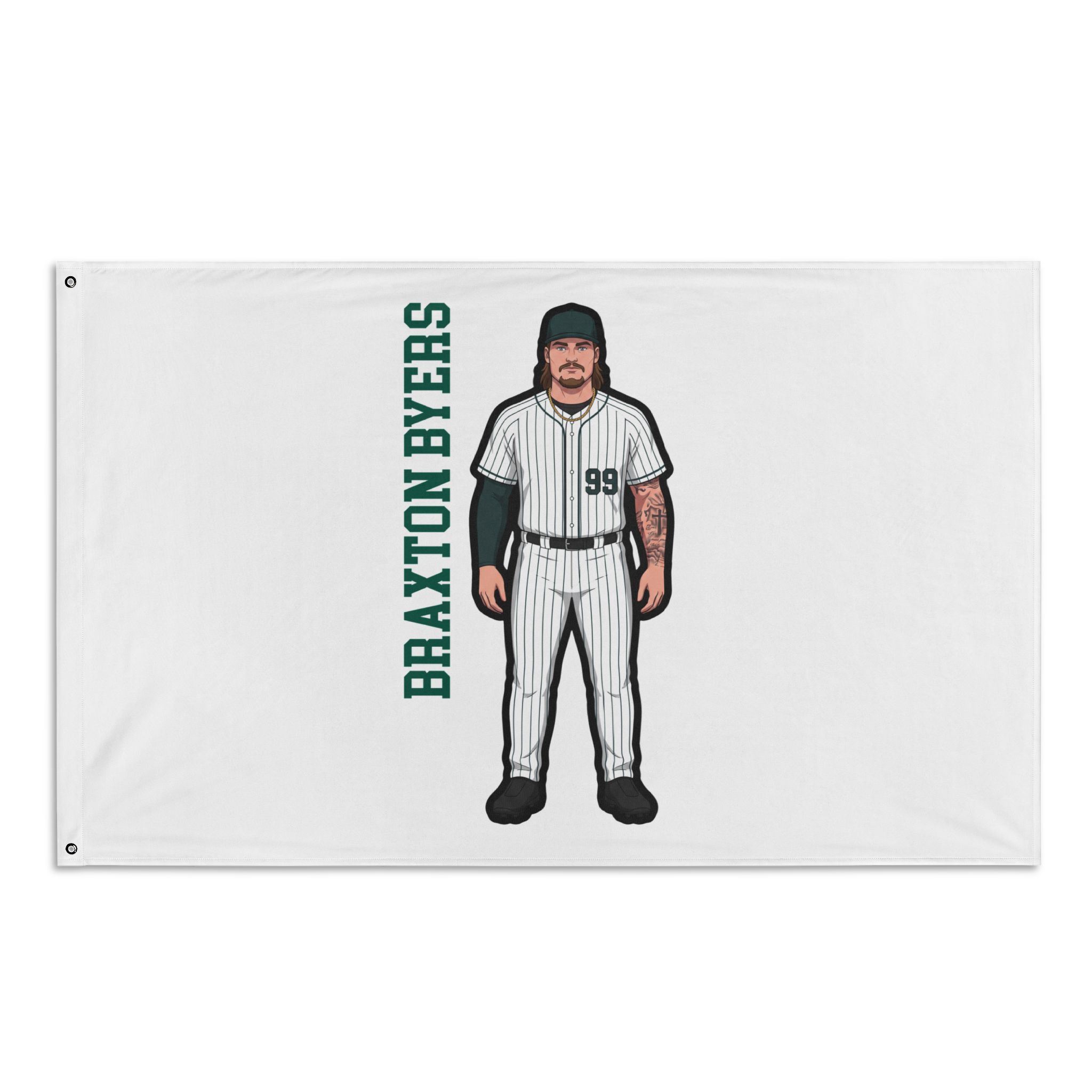 Flag (35 × 56 in) — character_name_vertical in Classic