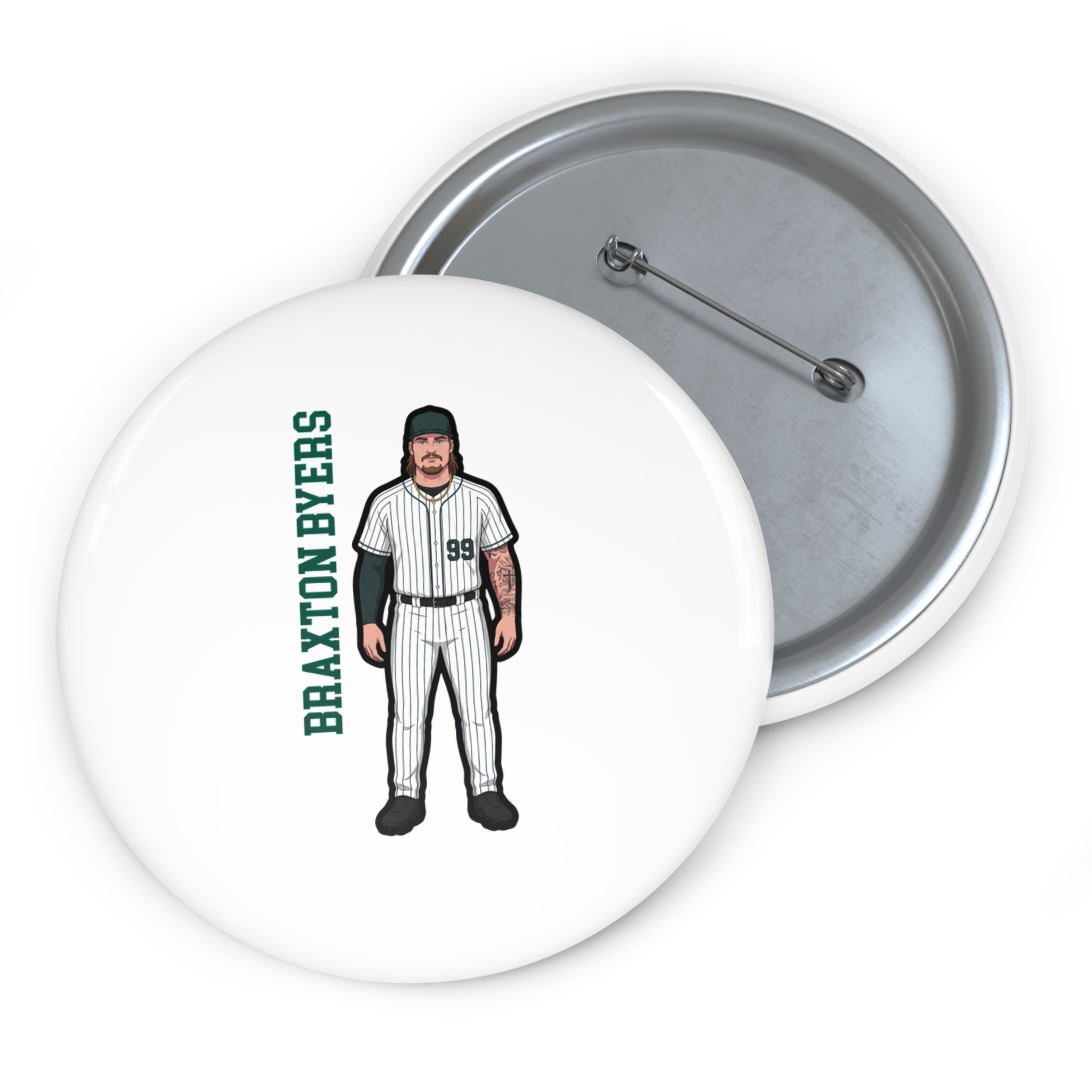 Game Day Pin — character_name_vertical in Classic