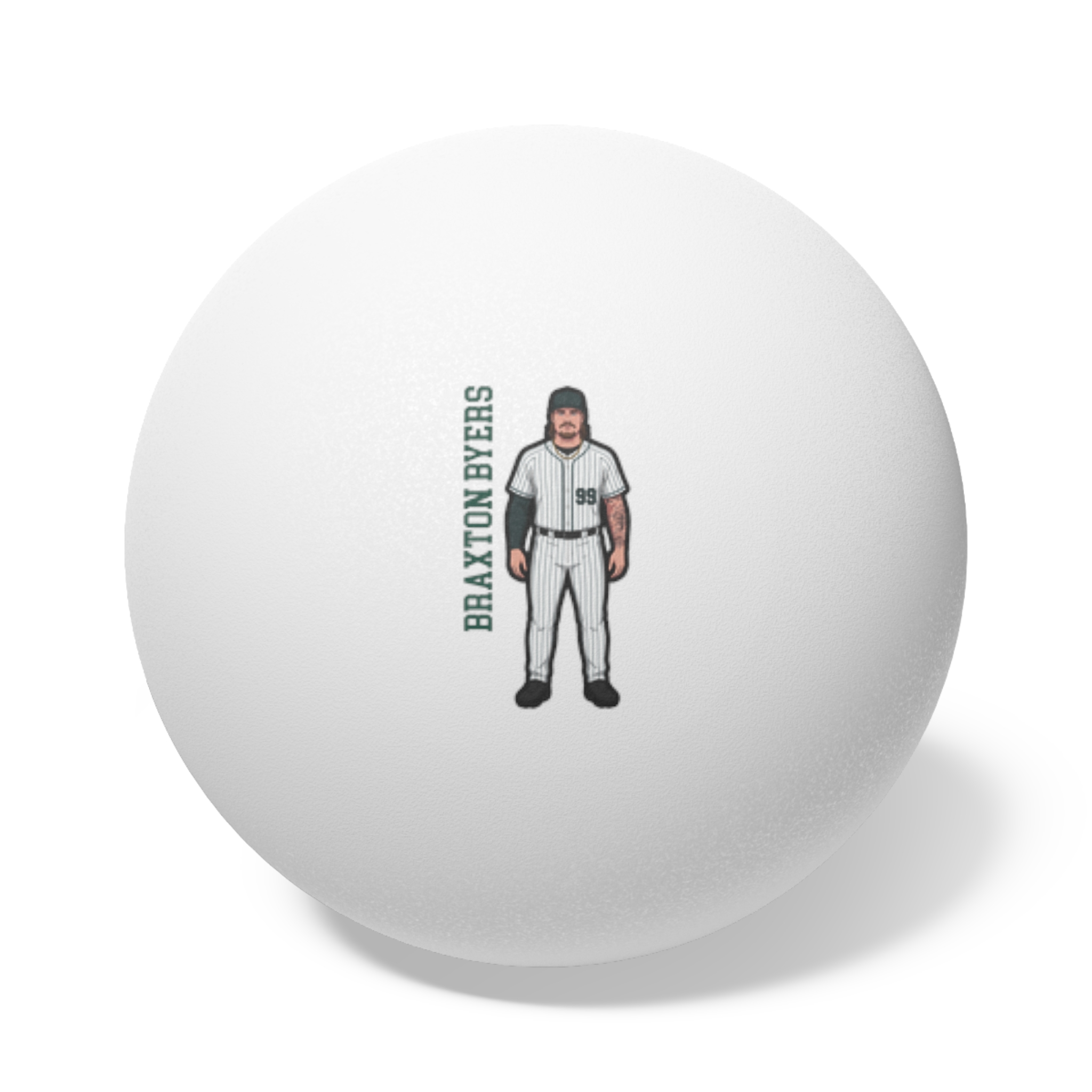 Ping Pong Balls, 6 pcs — character_name_vertical in White