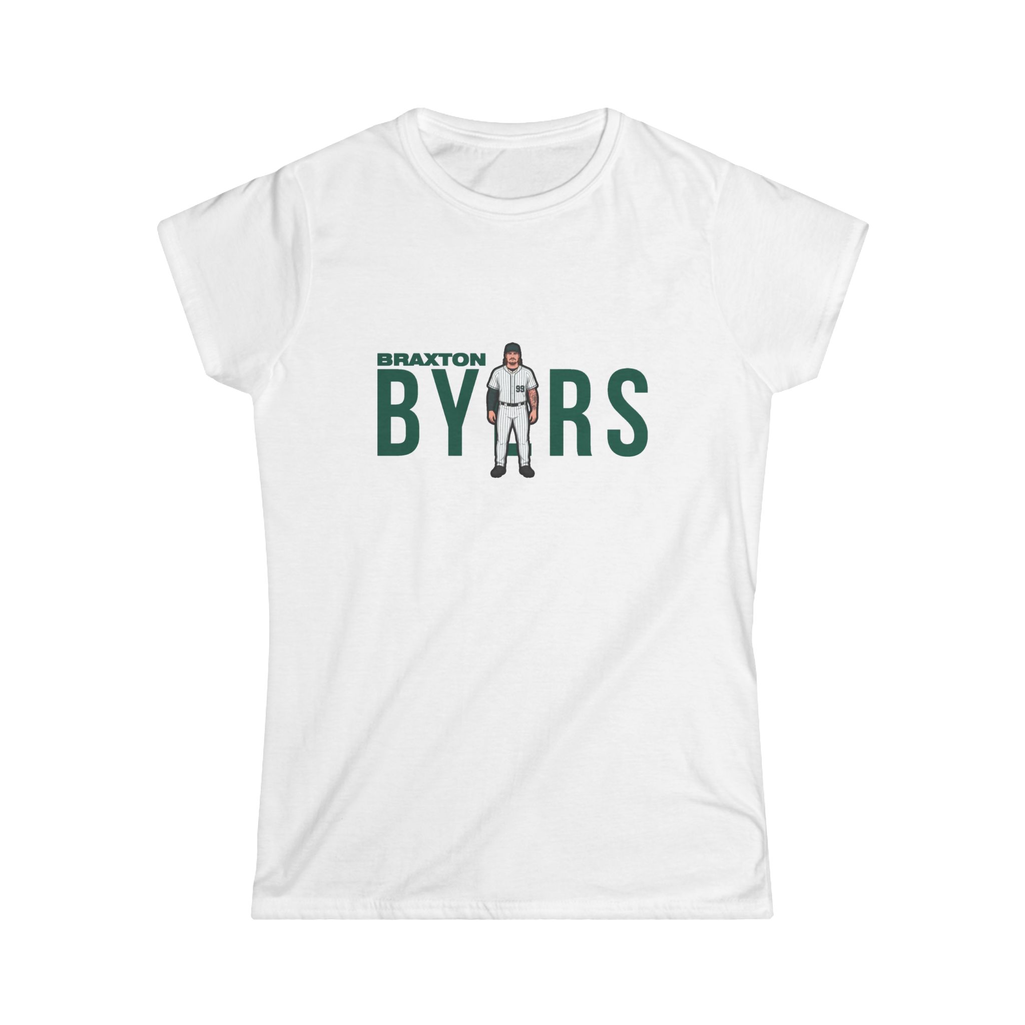 Women's Softstyle Tee — character_player_name in White