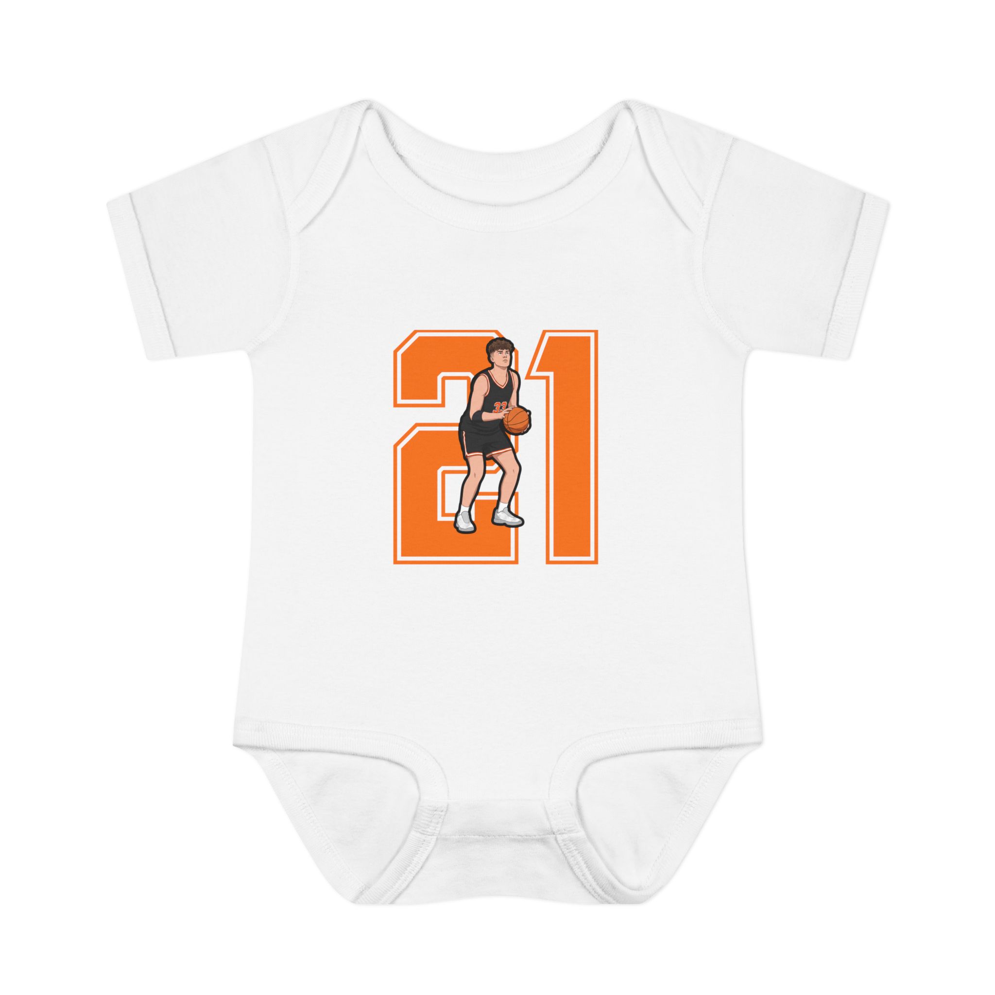 Baby Onesie — character_number in White
