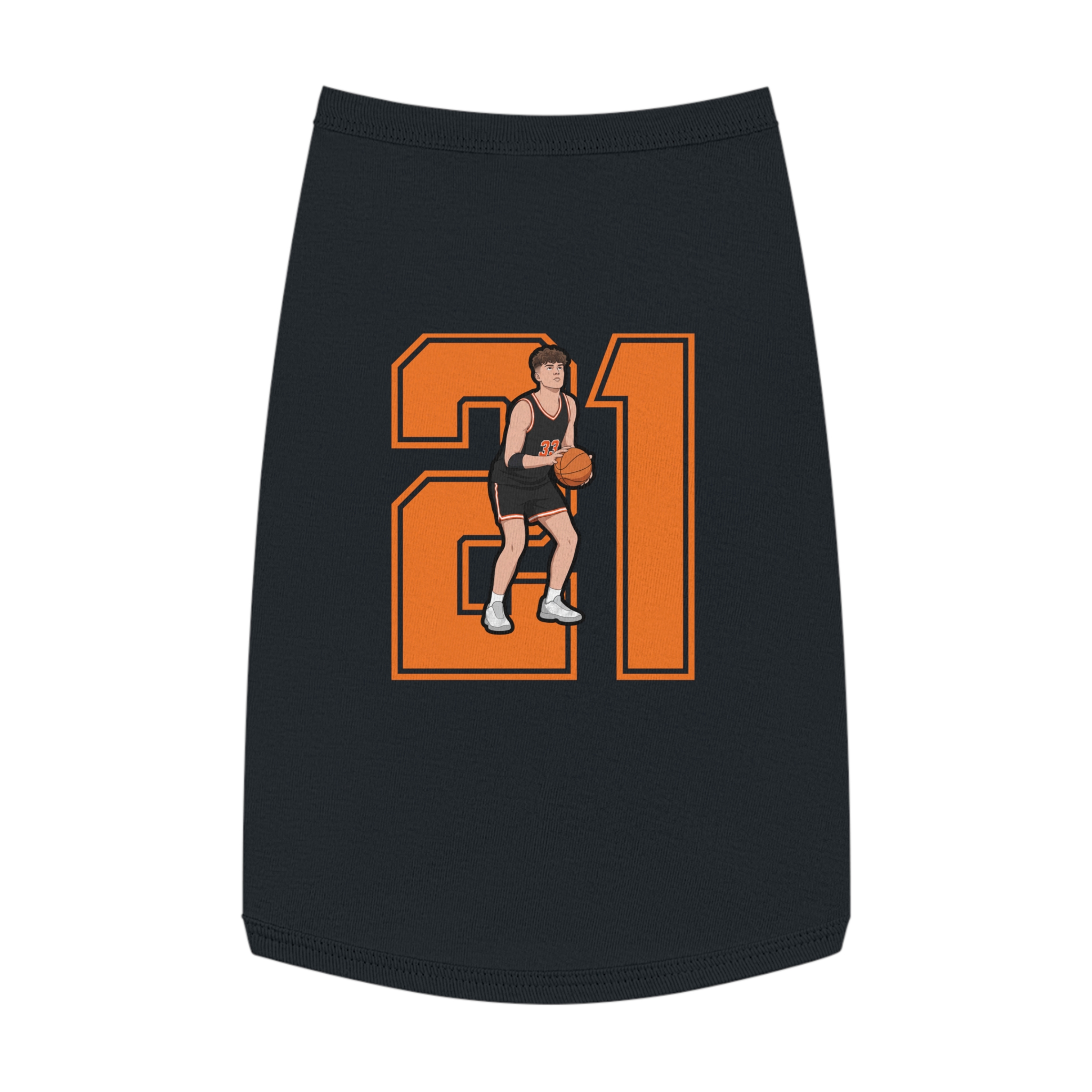Pet Tank Top — character_number in White