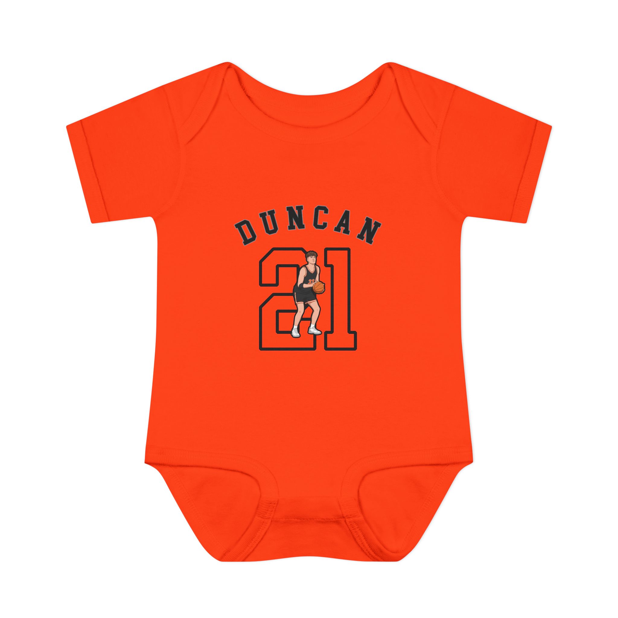 Baby Onesie — character_shirsey_arch in Orange