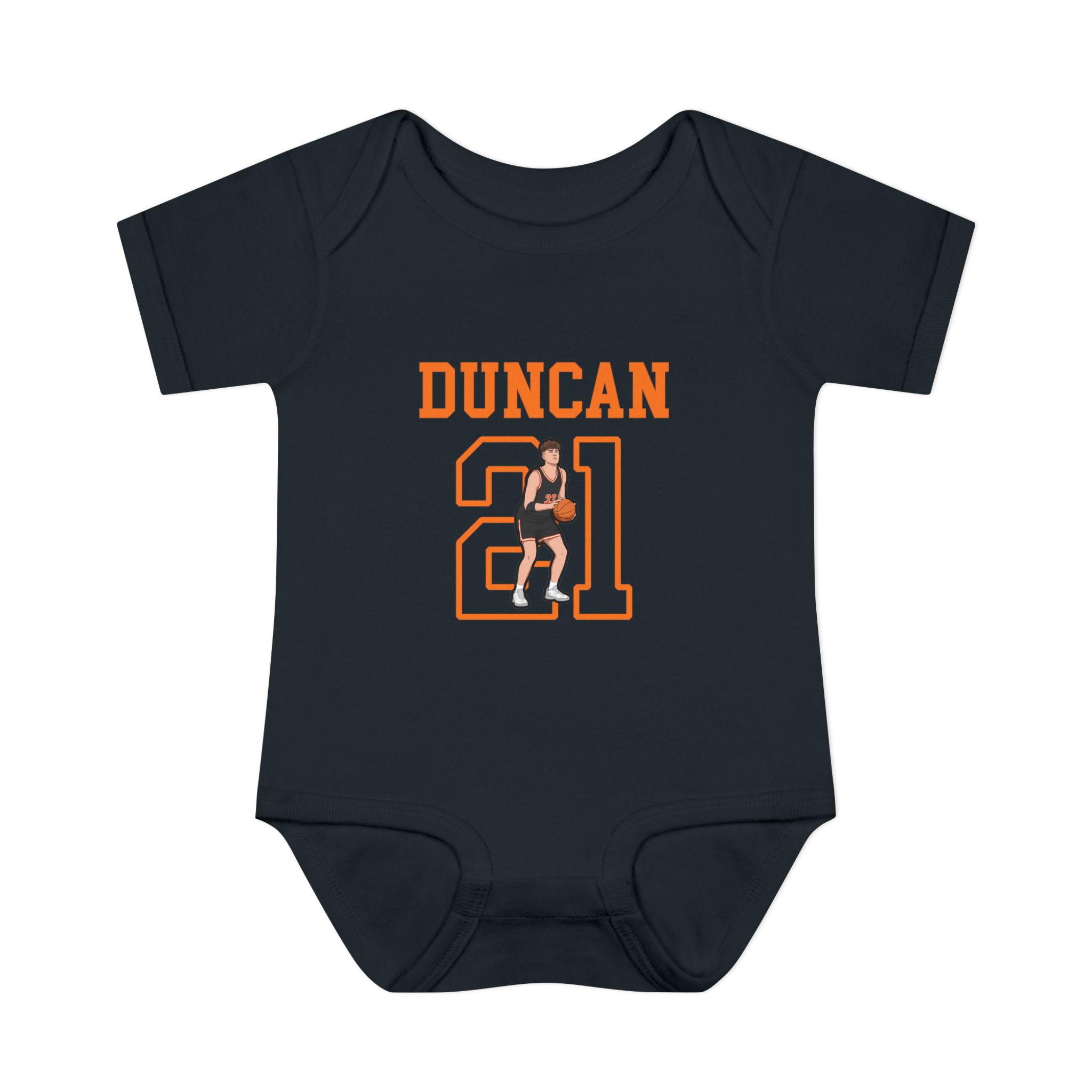 Baby Onesie — character_shirsey in Black