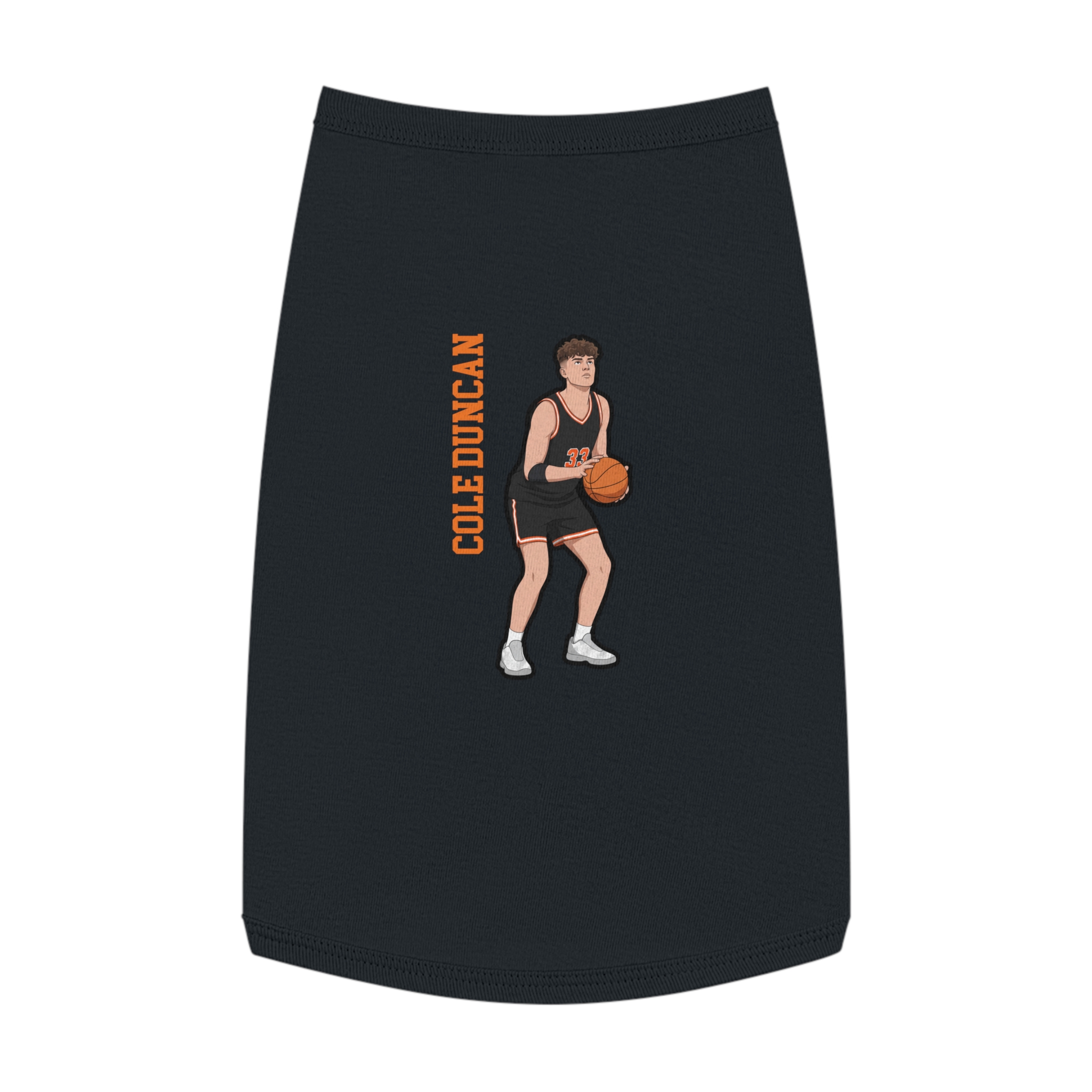 Pet Tank Top — character_name_vertical in White