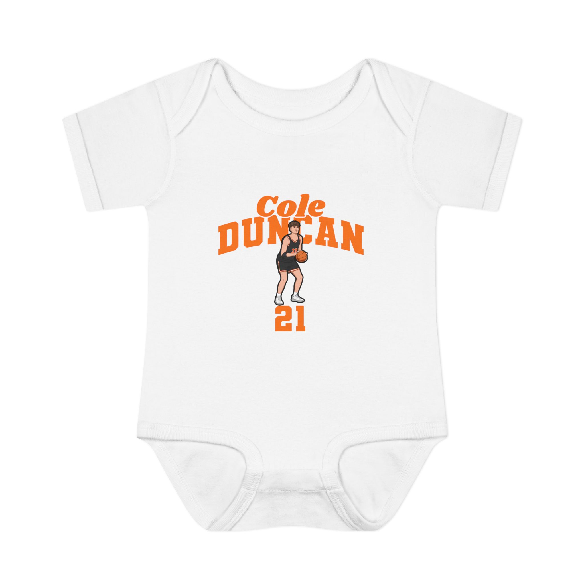 Baby Onesie — character_signature_arch in White