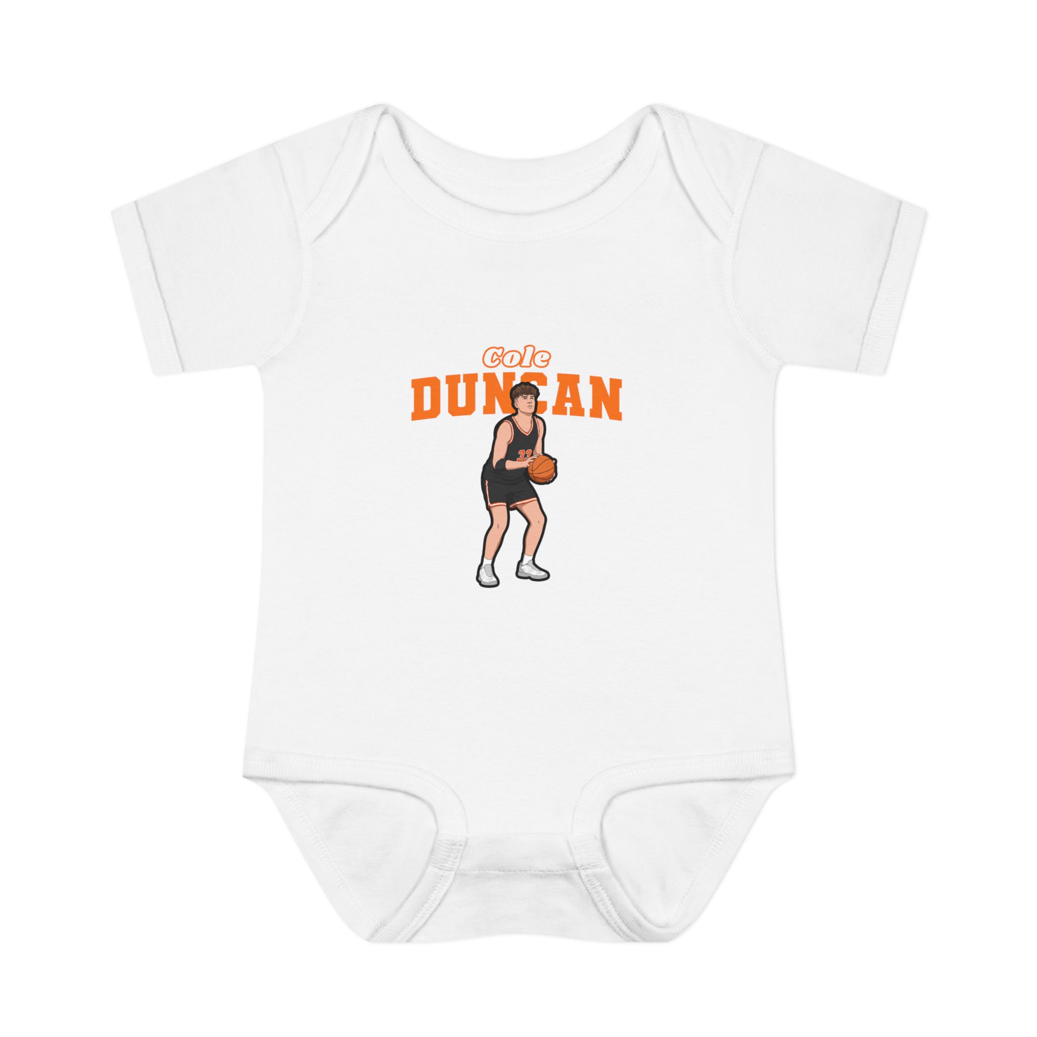 Baby Onesie — character_name_arch in White