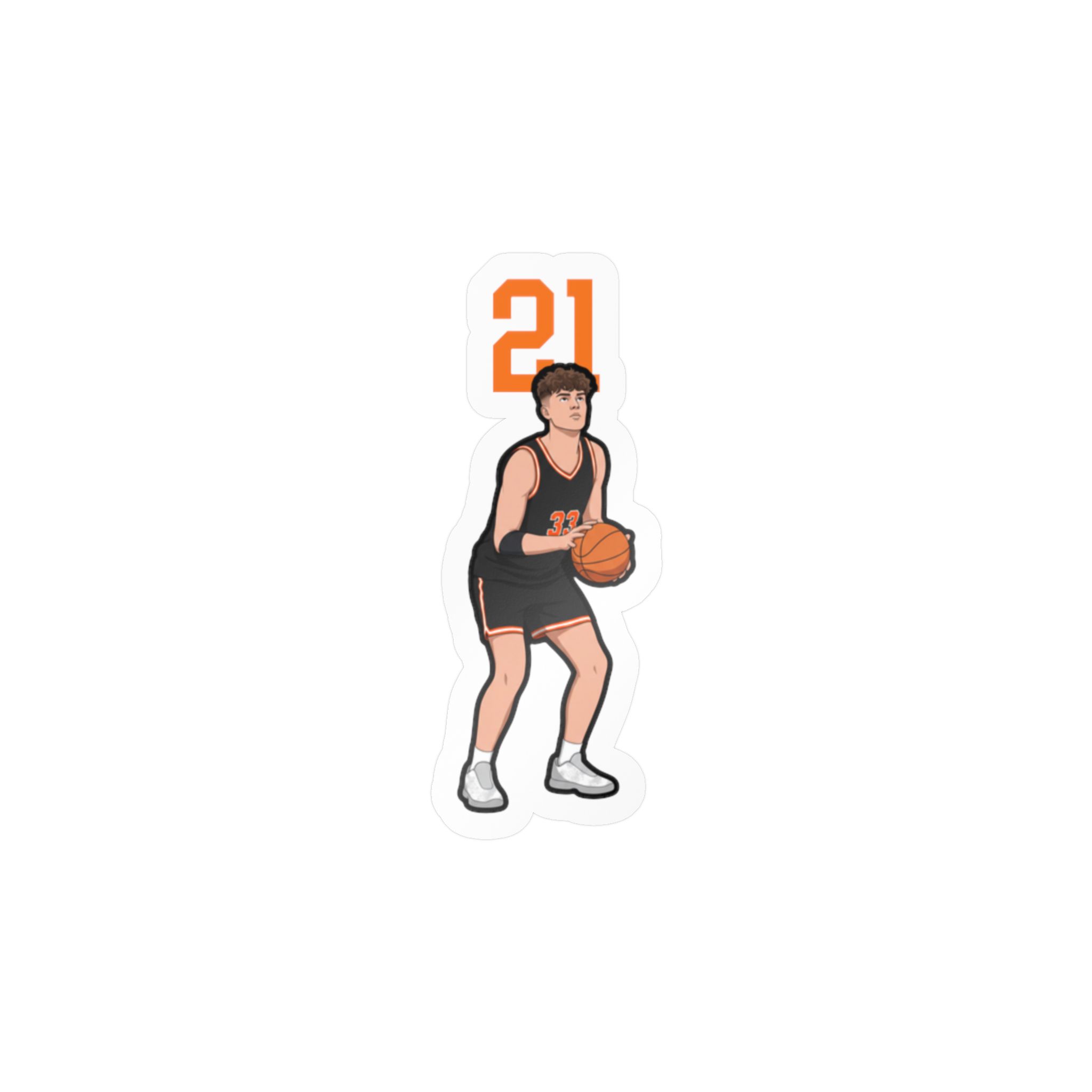 Vinyl Sticker — character_number_top in Classic