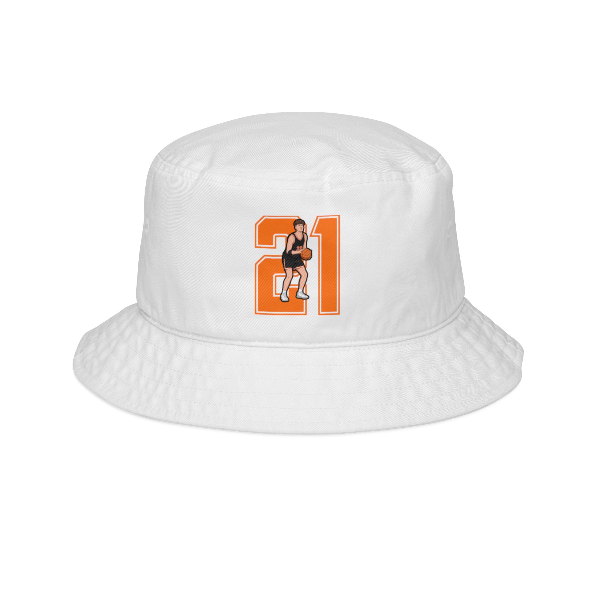 Bucket Hat — character_number in White
