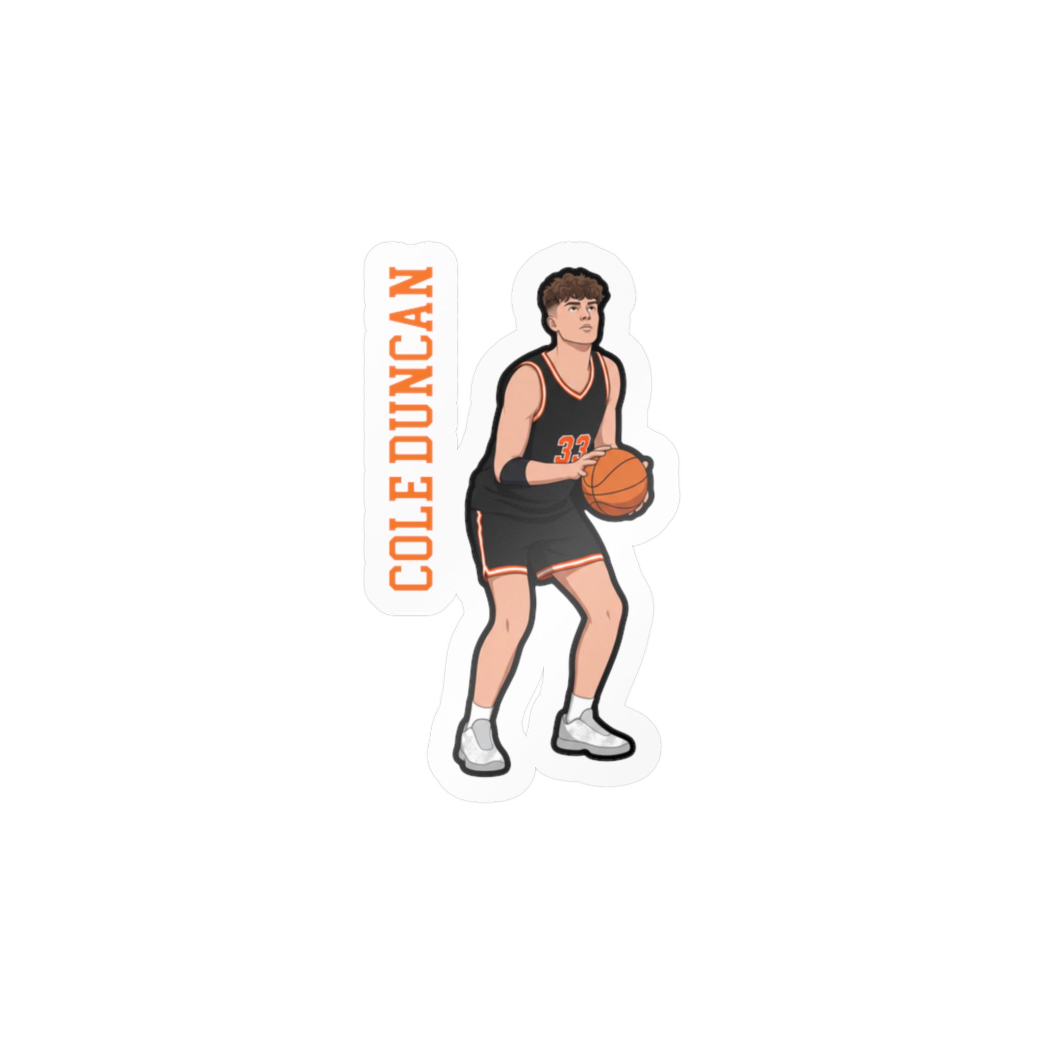 Vinyl Sticker — character_name_vertical in Classic