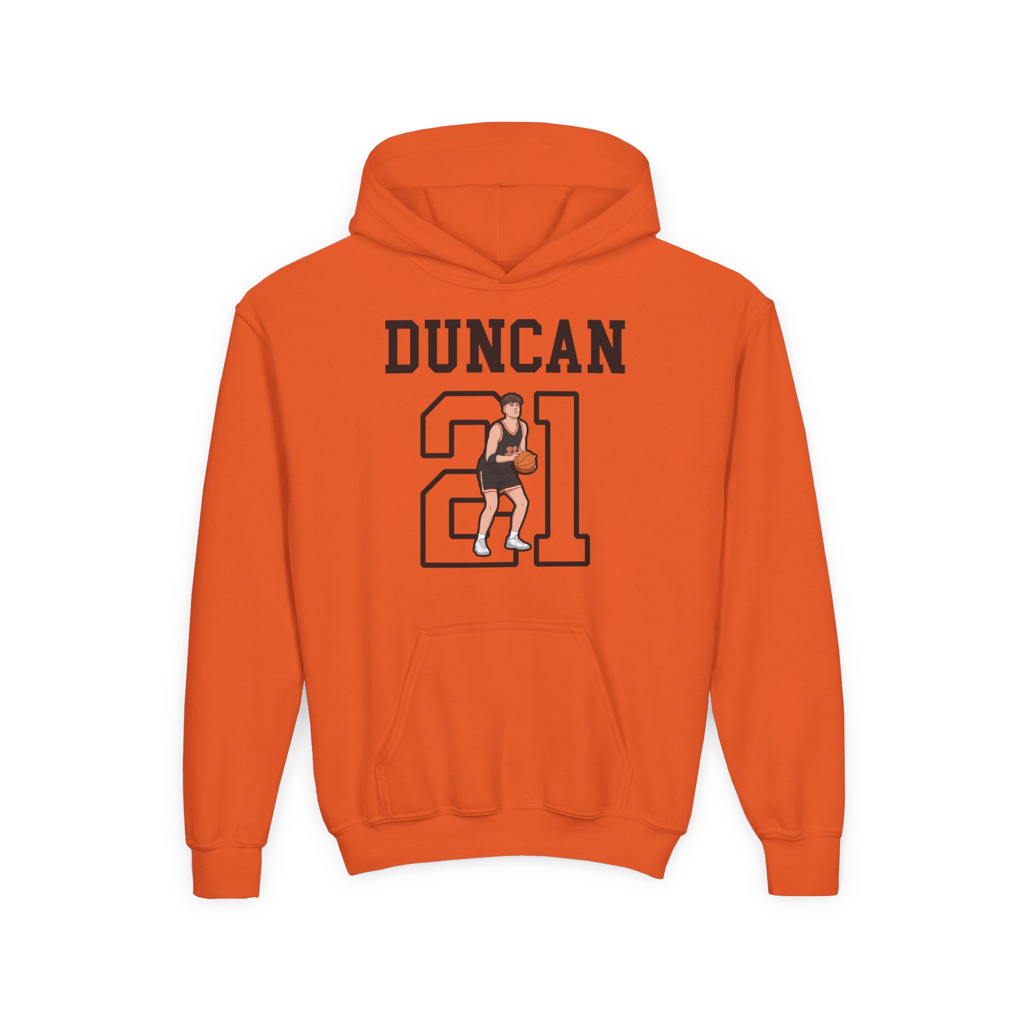 Youth Hoodie — character_shirsey in Orange