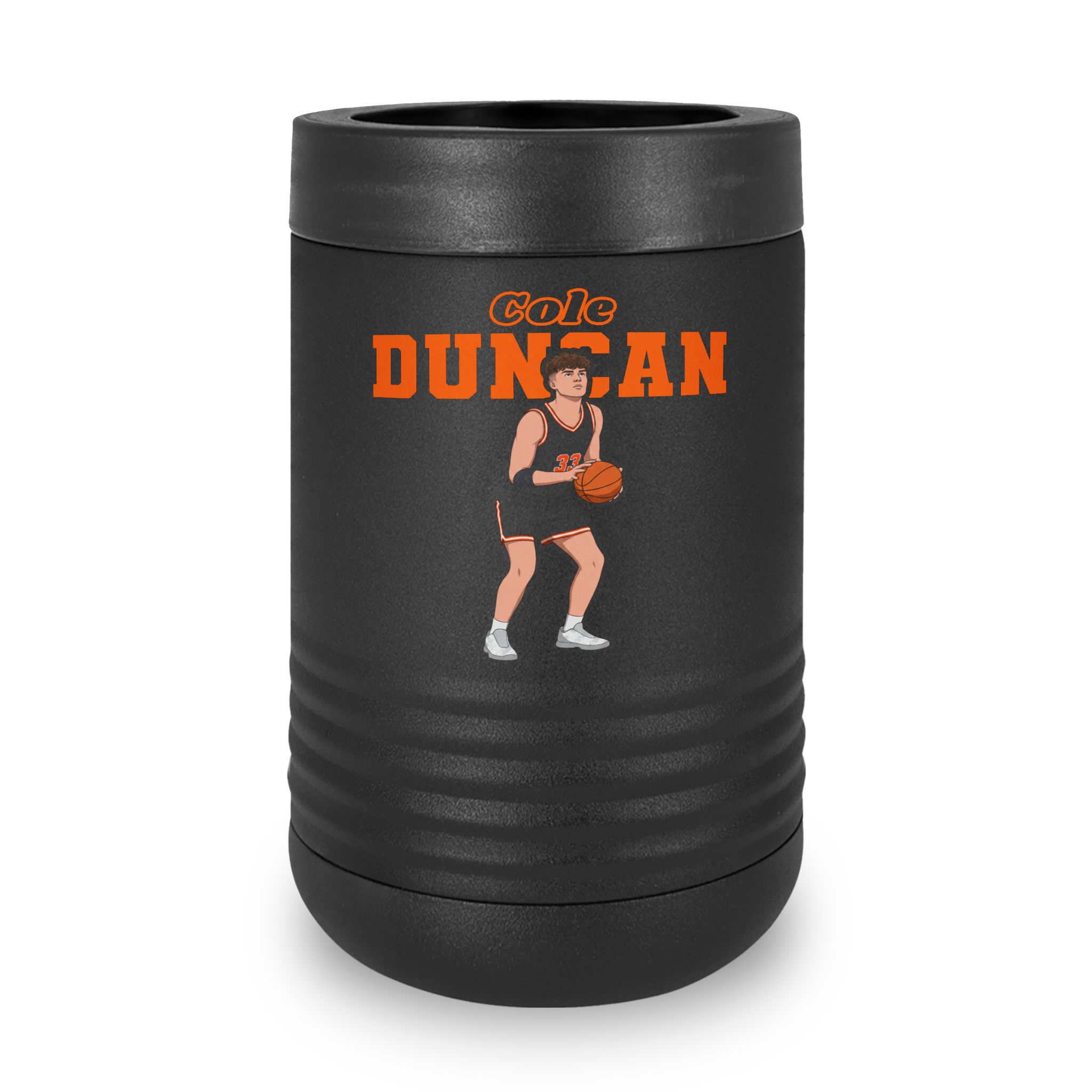 Stainless Can Cooler — character_name_arch in Black