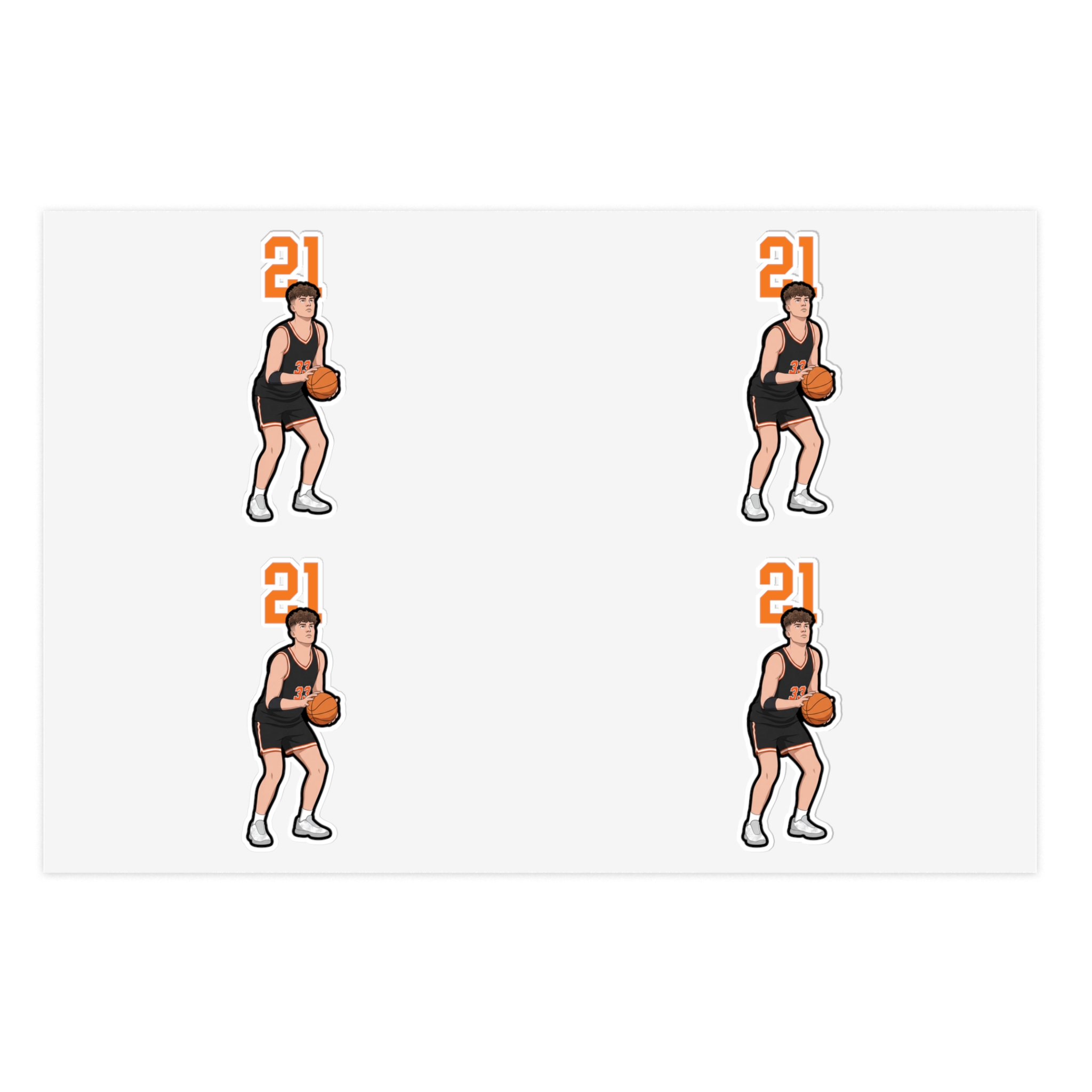 Sticker Sheet — character_number_top in Classic