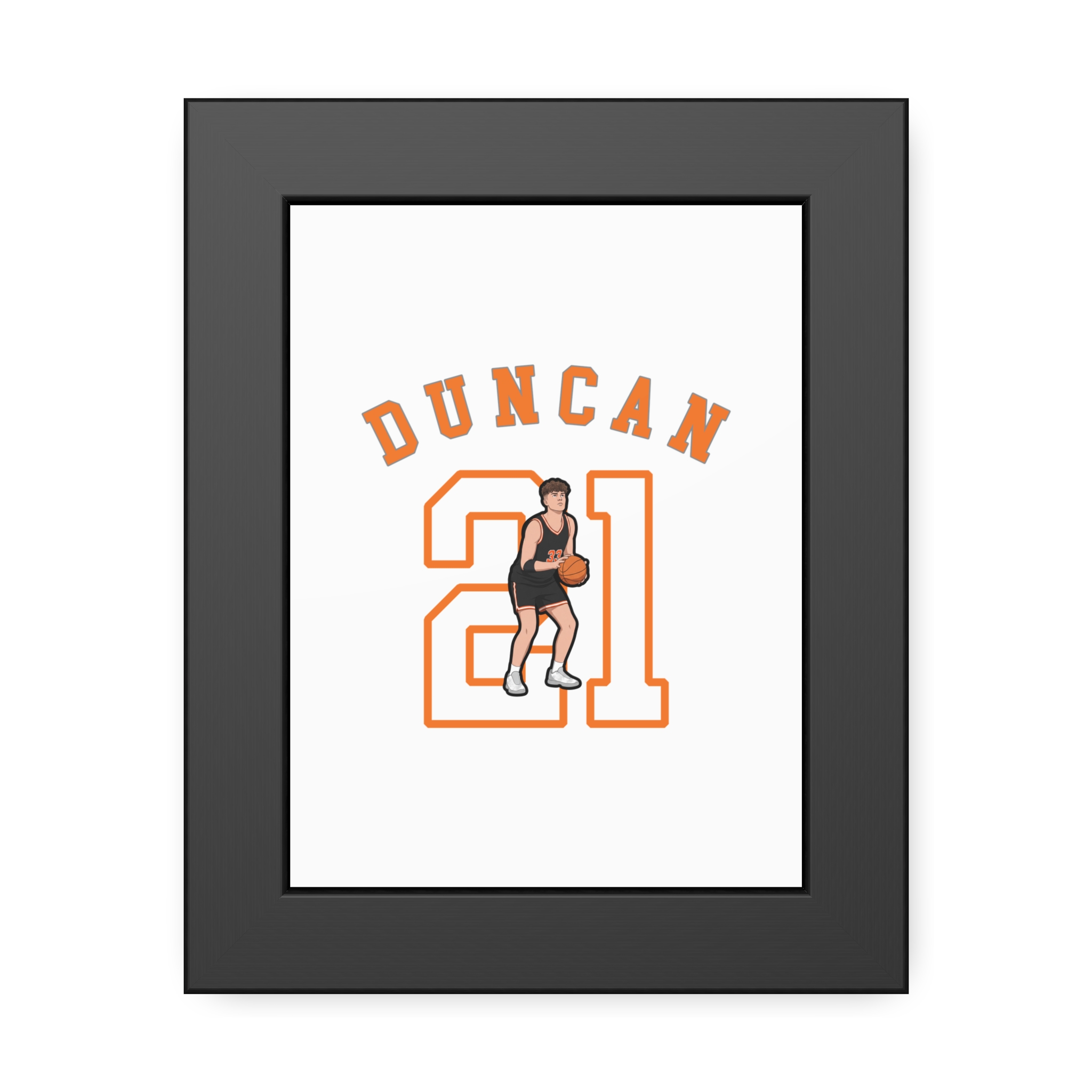 Framed Poster — character_shirsey_arch in Black