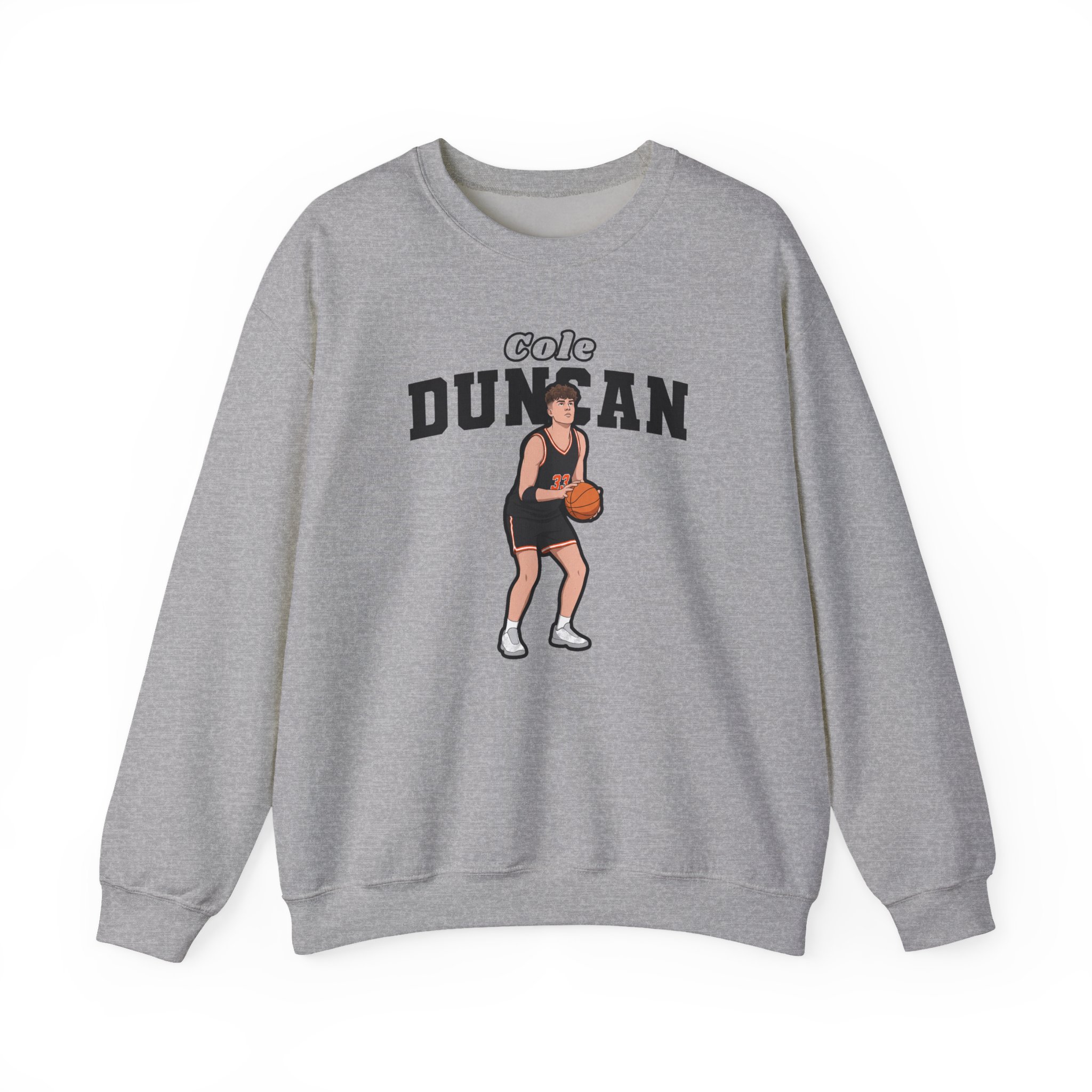 Crewneck Sweatshirt — character_name_arch in Grey