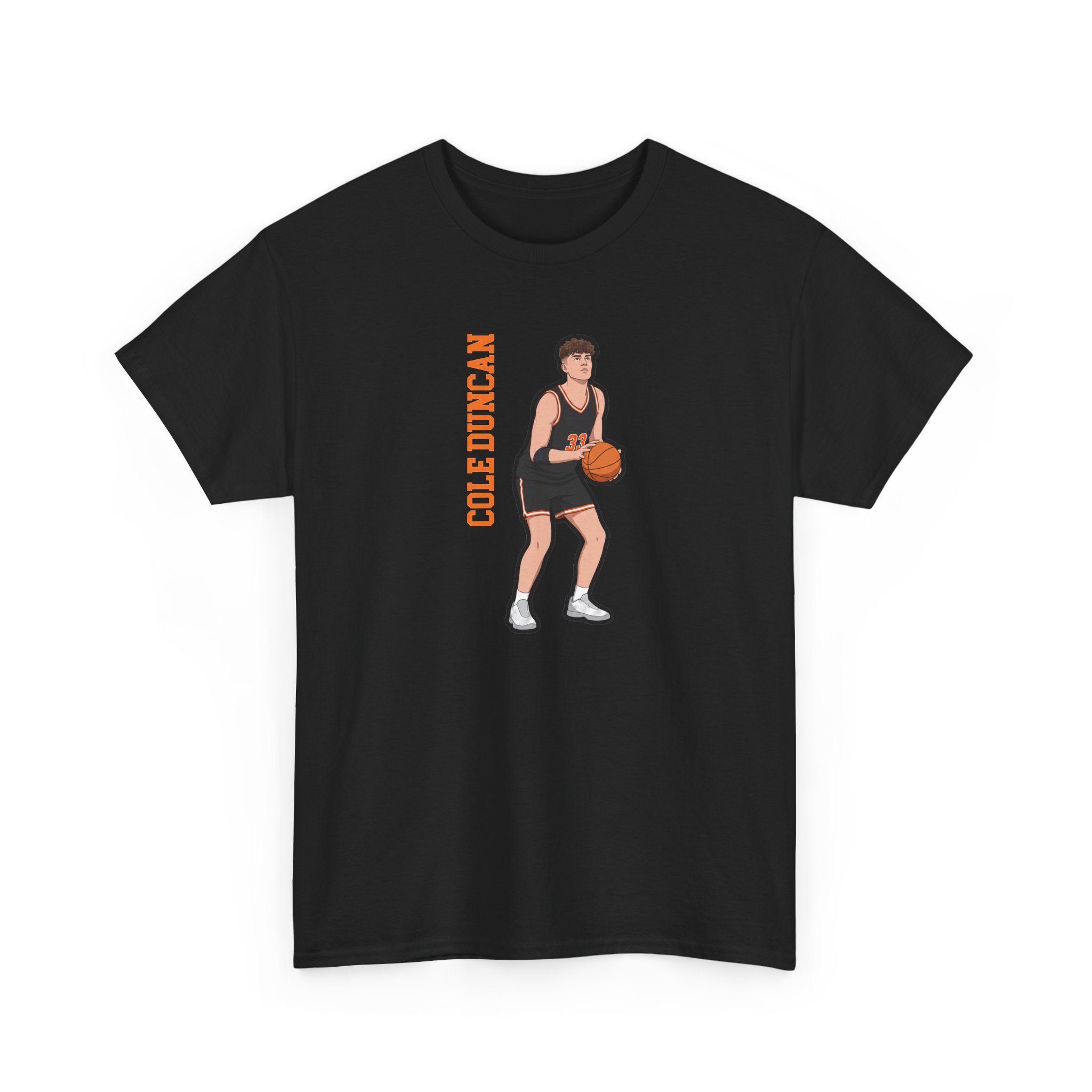 Tee — character_name_vertical in Black