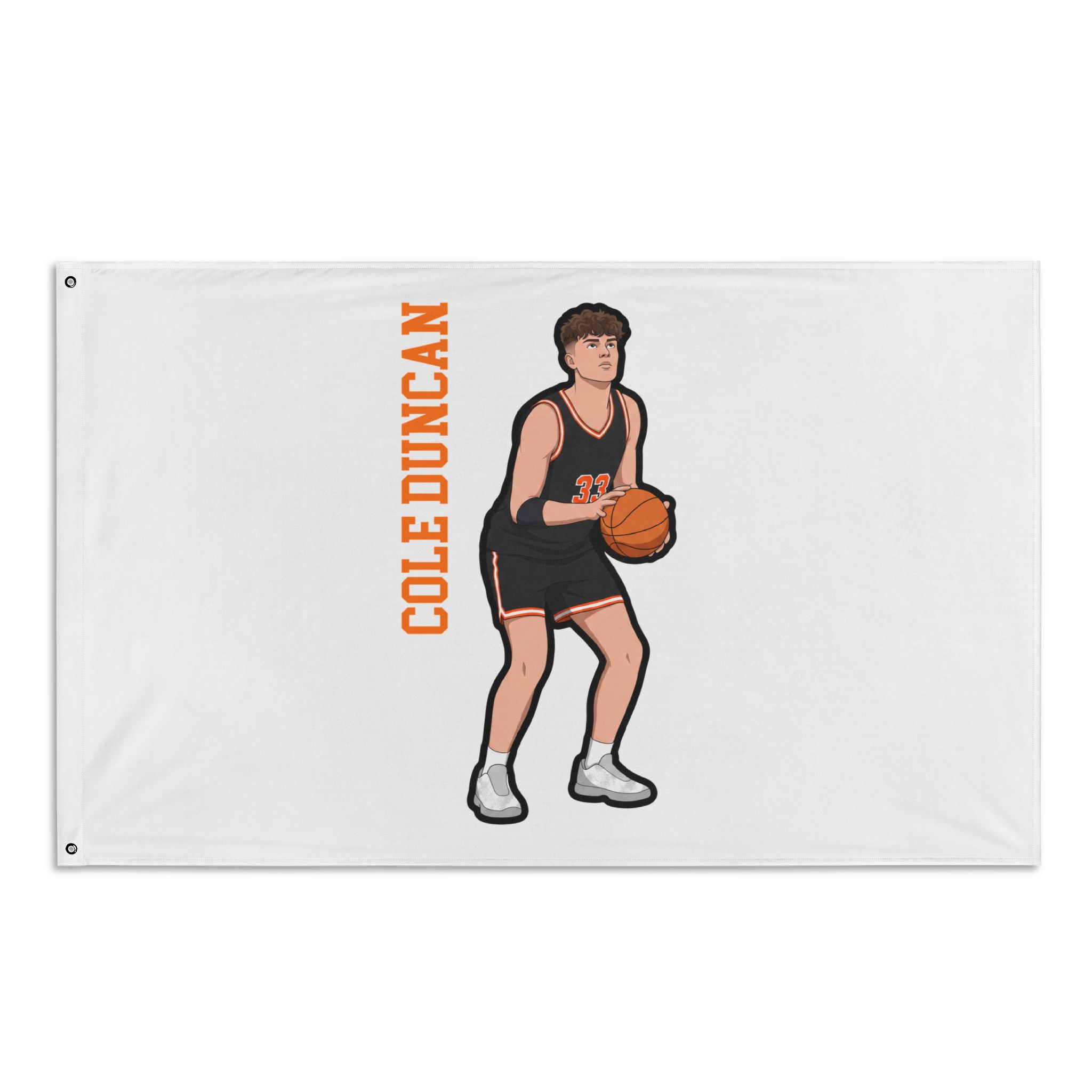 Flag (35 × 56 in) — character_name_vertical in Classic