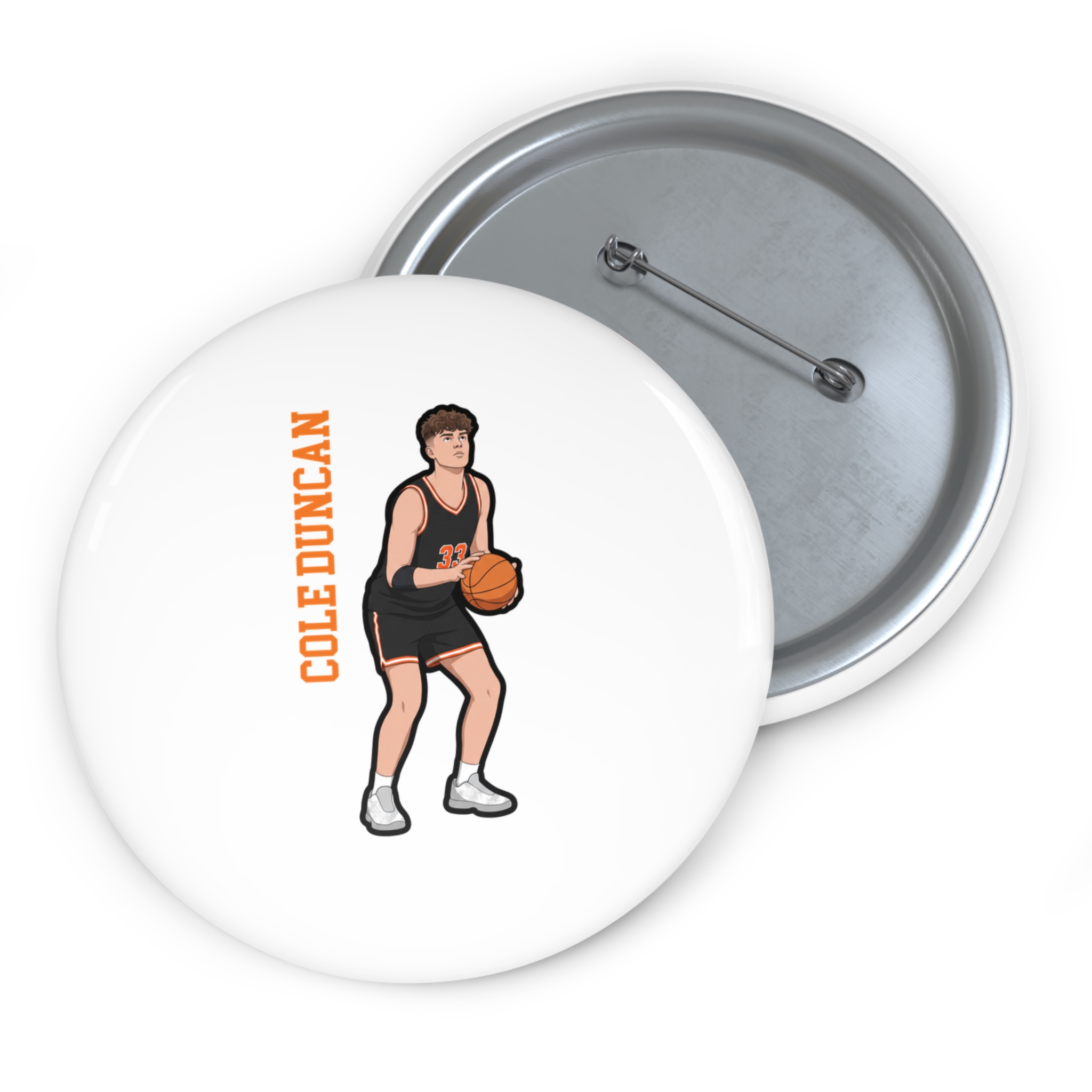 Game Day Pin — character_name_vertical in Classic