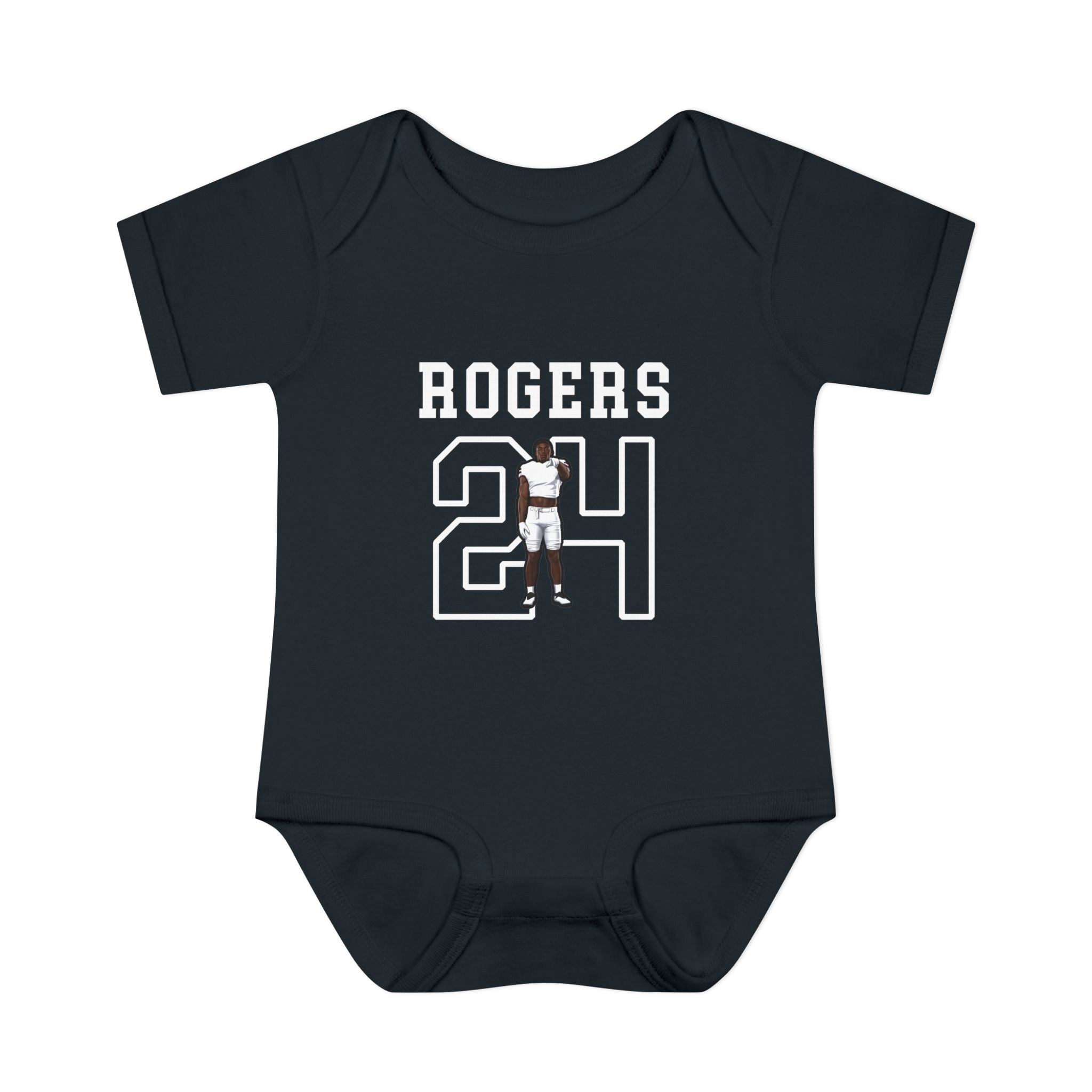 Baby Onesie — character_shirsey in Black