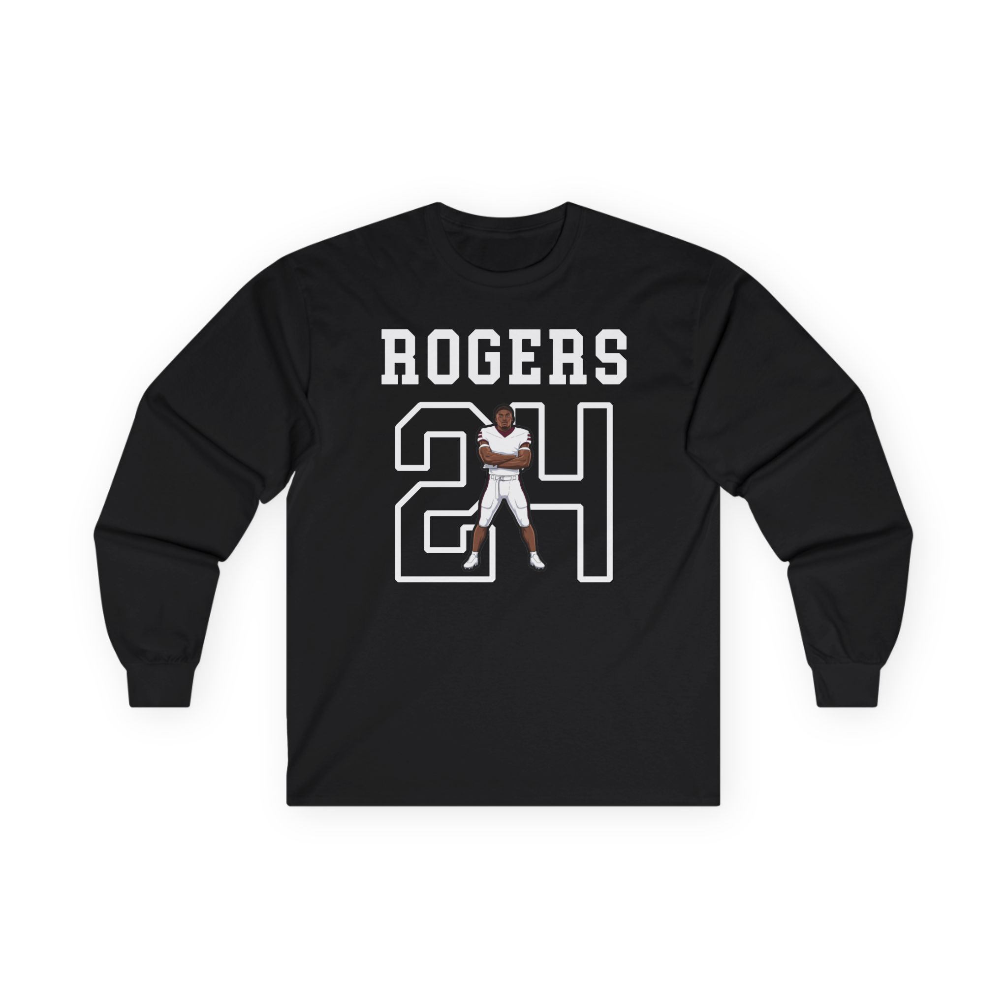 Long Sleeve Tee — character_shirsey in Black
