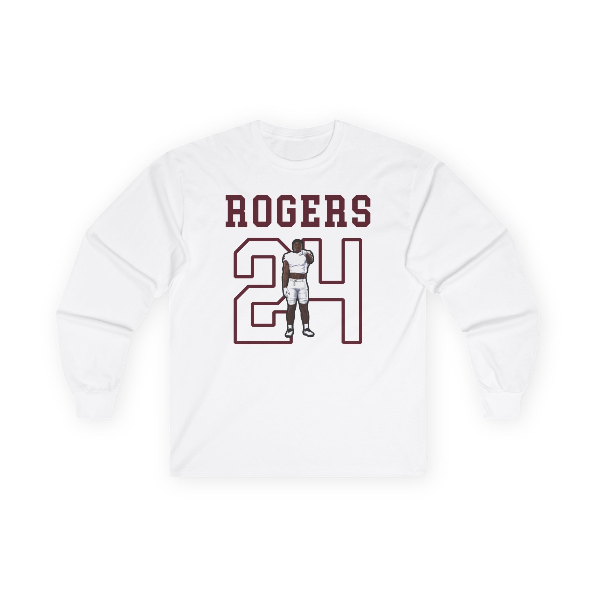 Long Sleeve Tee — character_shirsey in White