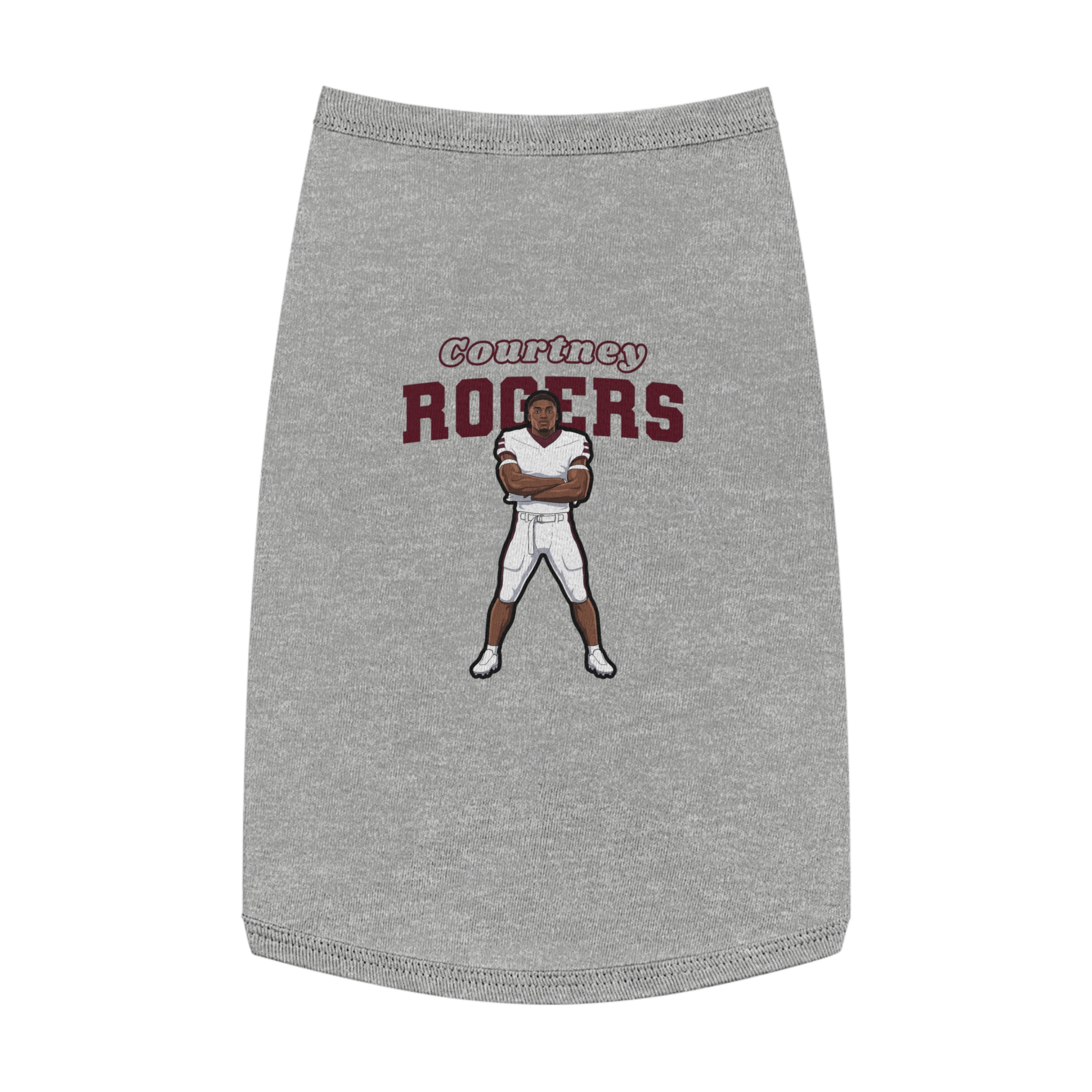 Pet Tank Top — character_name_arch in White