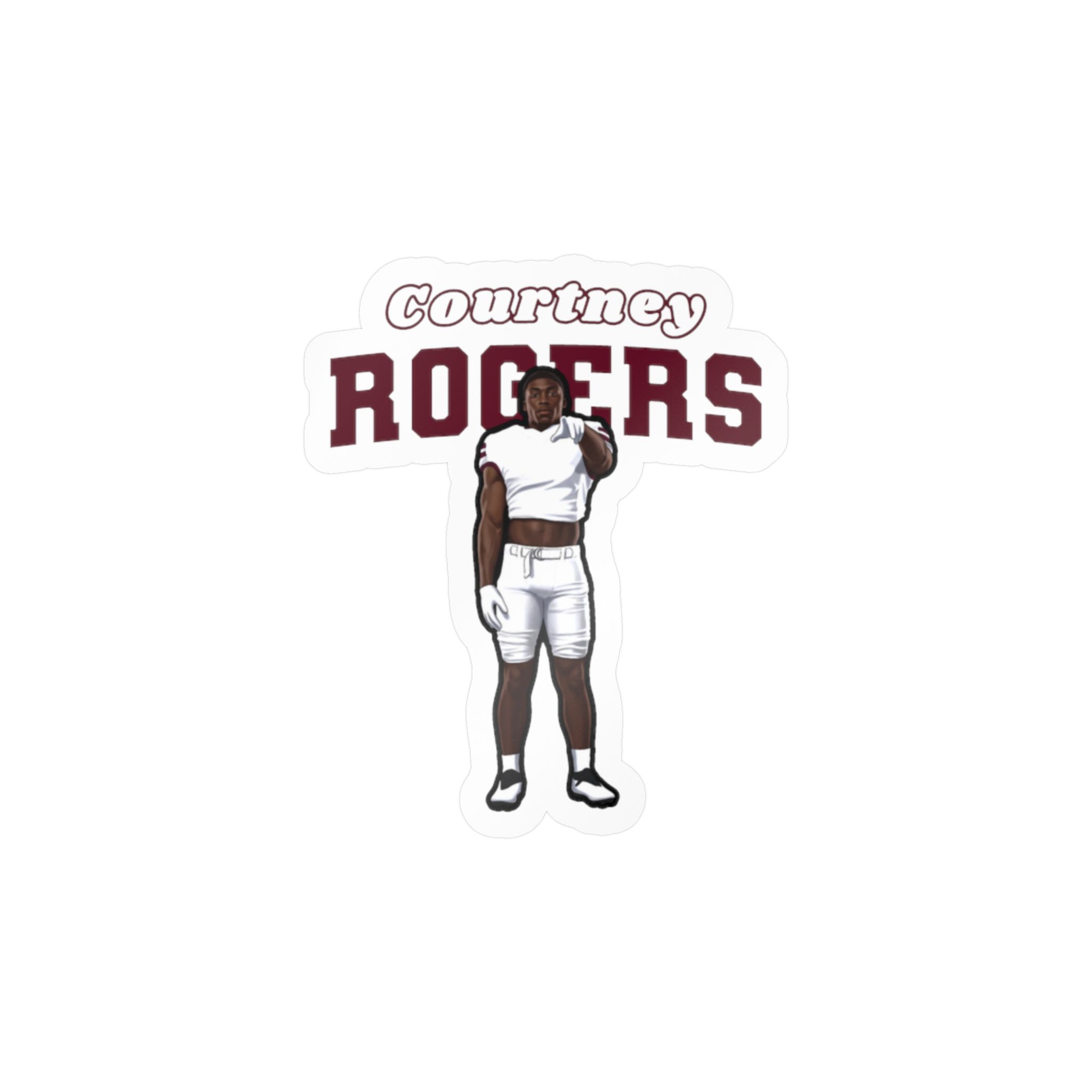 Vinyl Sticker — character_name_arch in Classic
