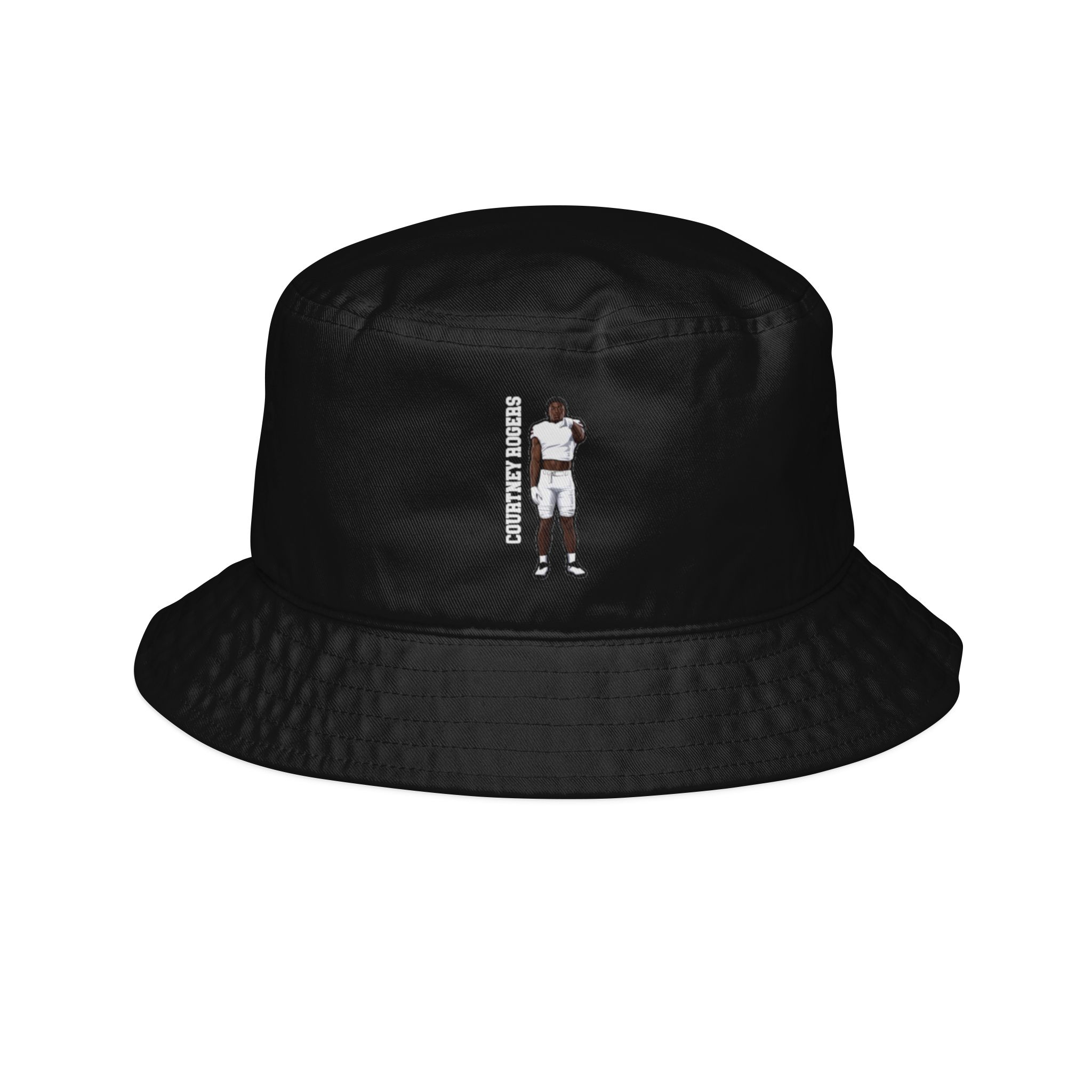 Bucket Hat — character_name_vertical in Black