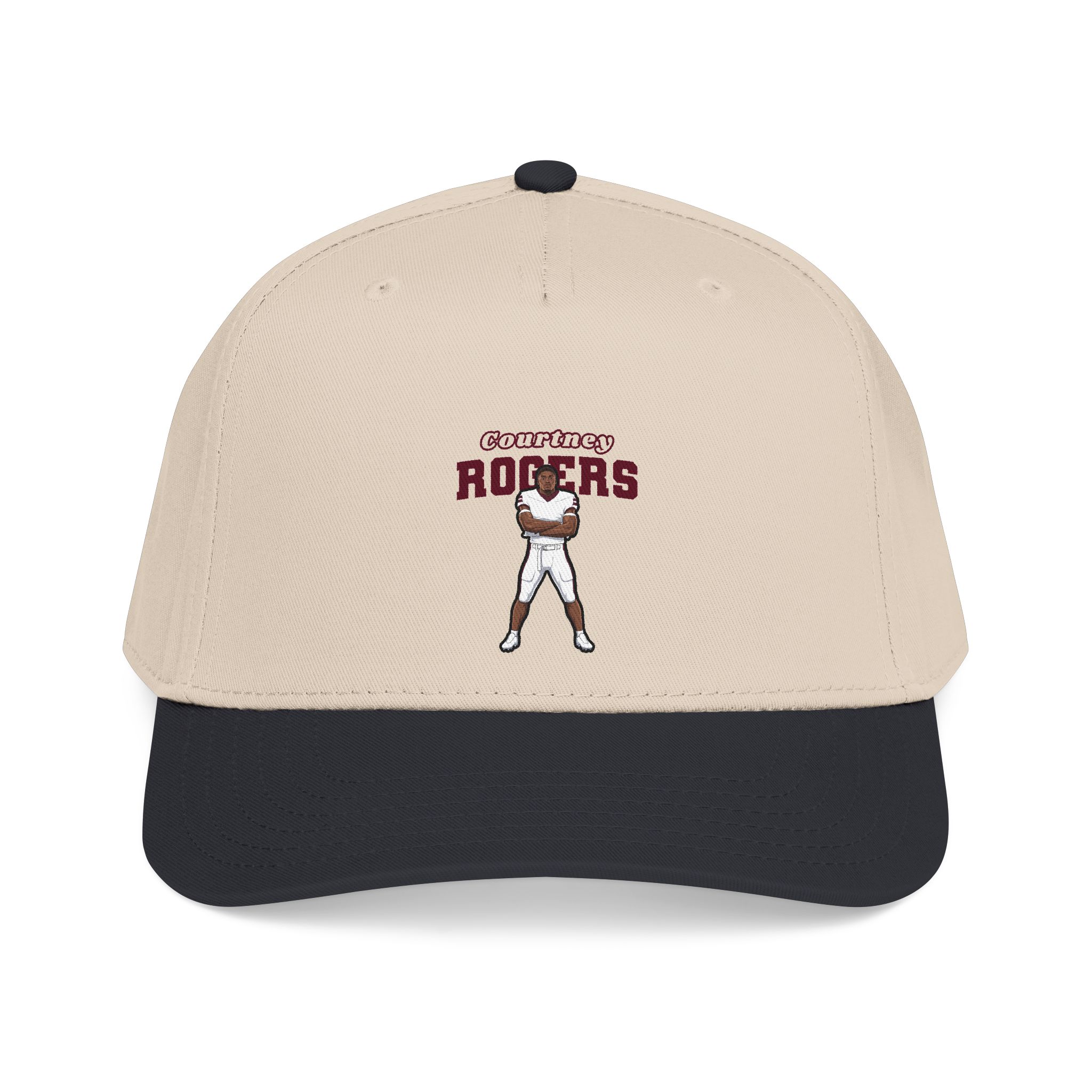 Baseball Cap — character_name_arch in Black / Natural
