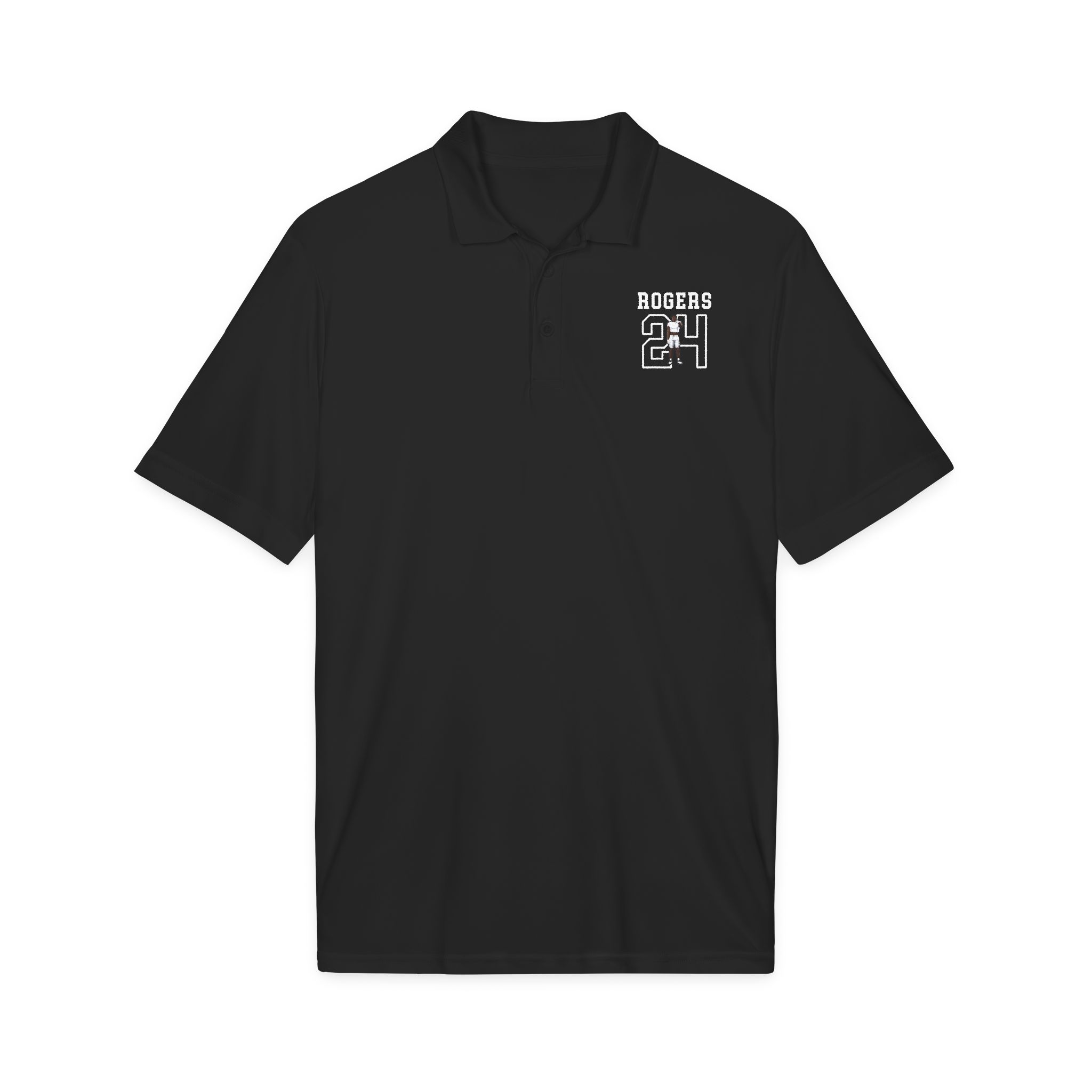 Polo — character_shirsey in Black