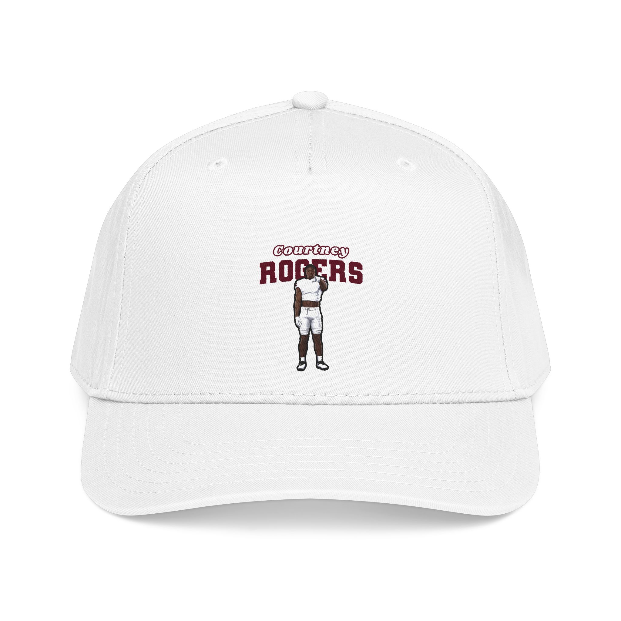 Baseball Cap — character_name_arch in White