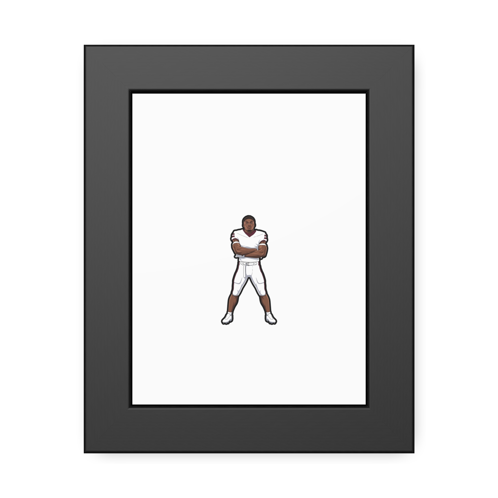 Framed Poster — character_shirsey in Black