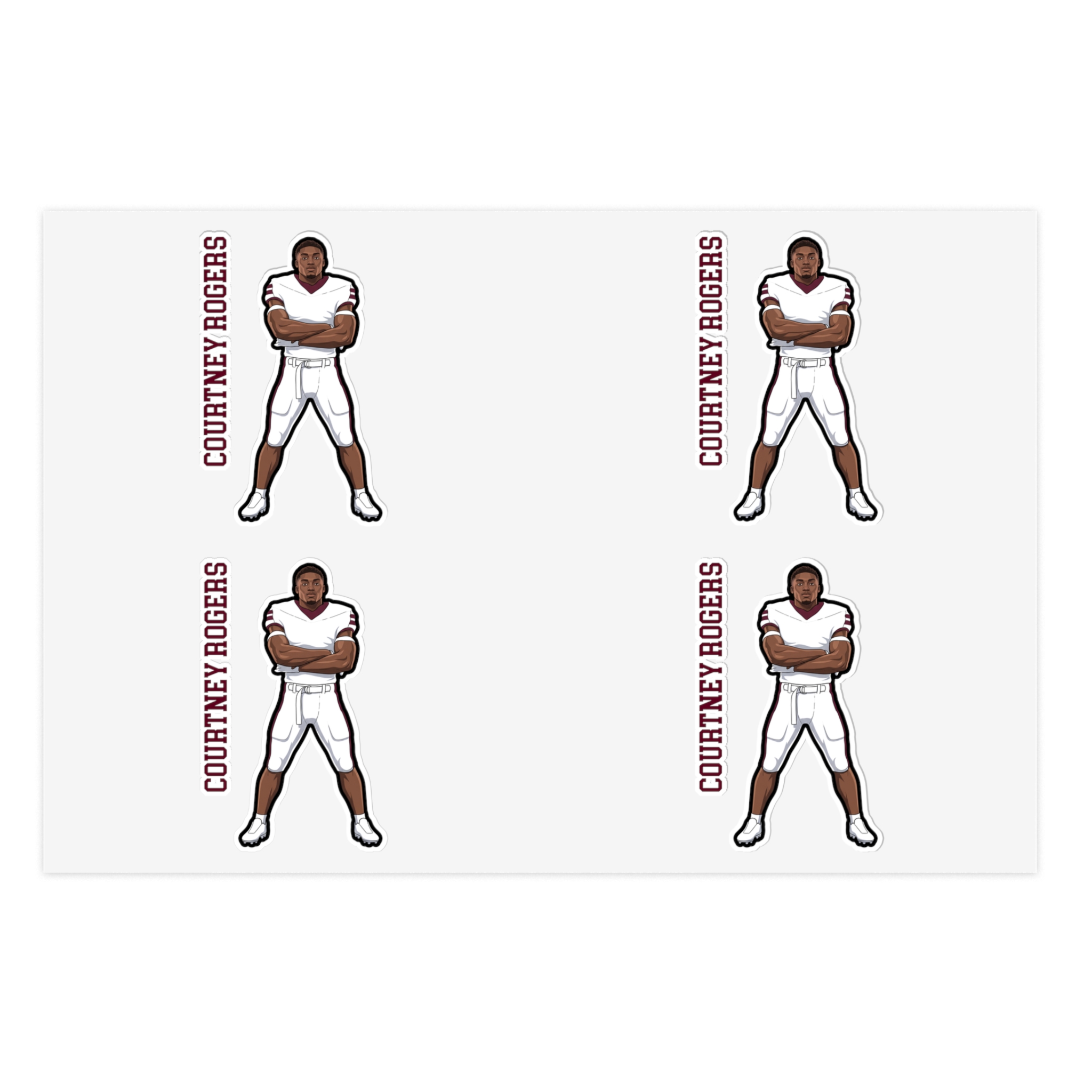 Sticker Sheet — character_name_vertical in Classic