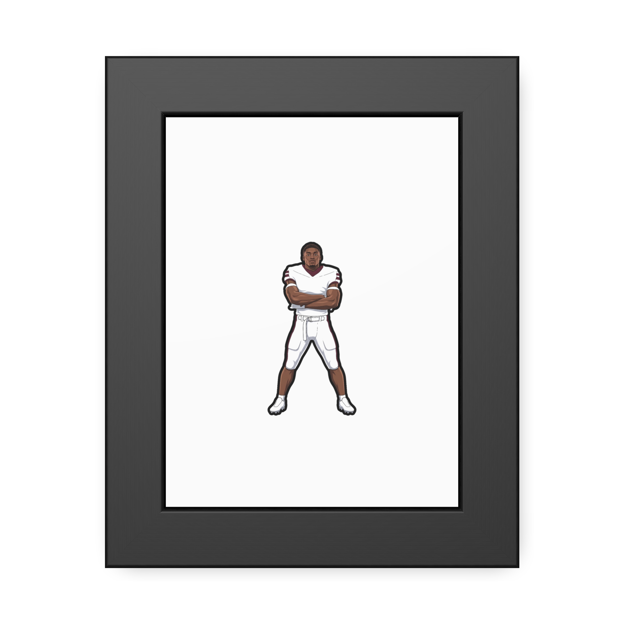 Framed Poster — character_name_arch in Black
