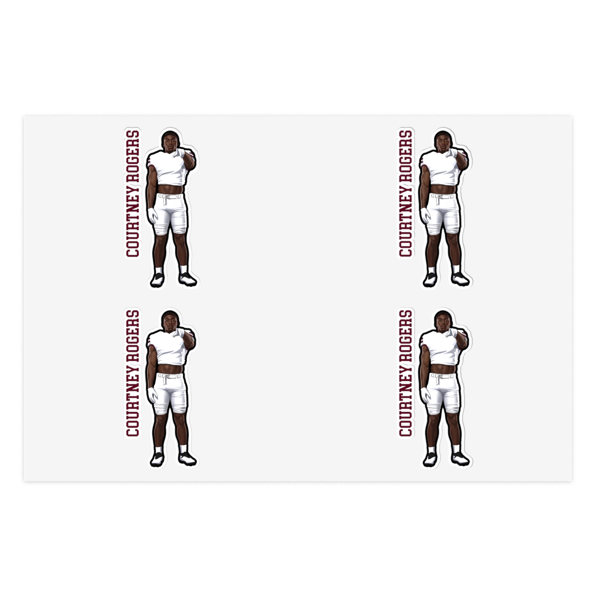 Sticker Sheet — character_name_vertical in Classic