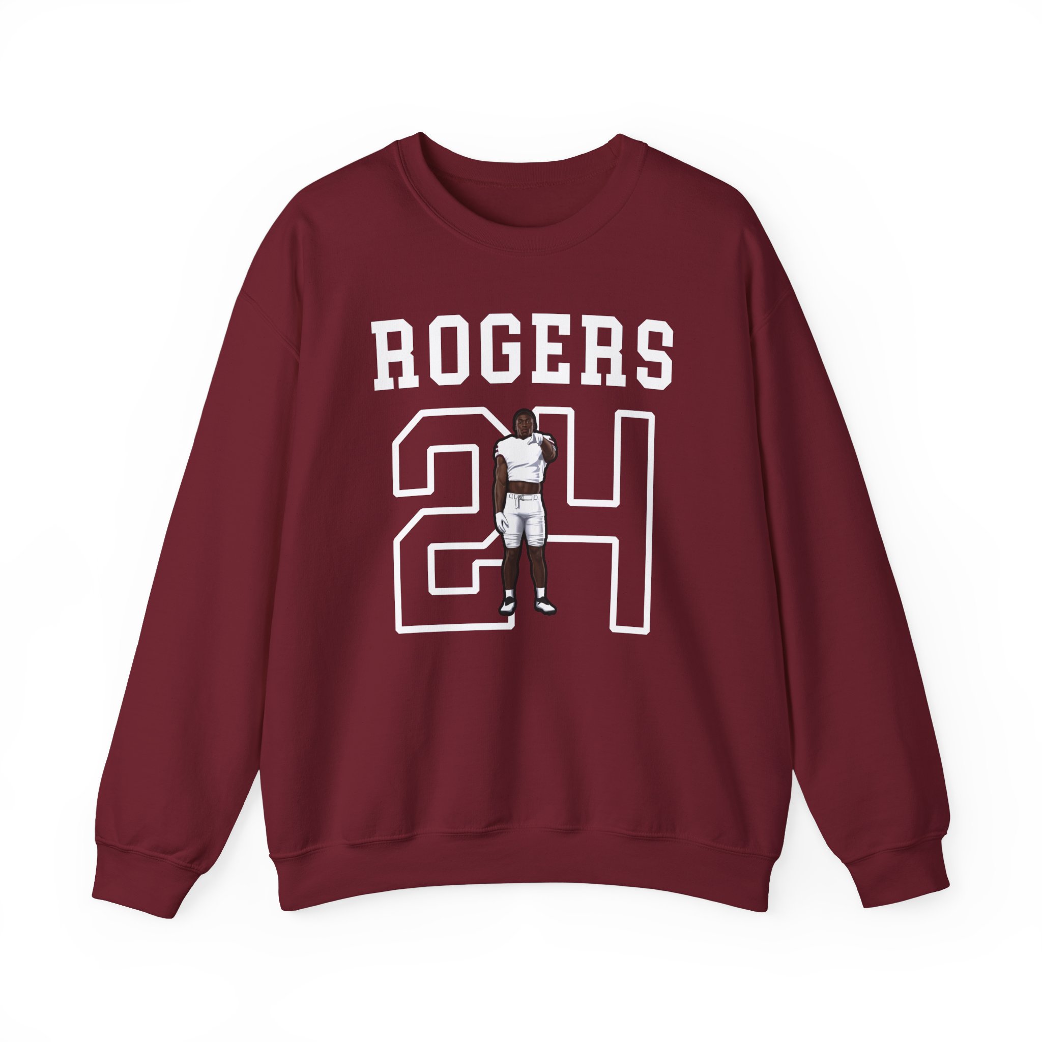 Crewneck Sweatshirt — character_shirsey in Garnet