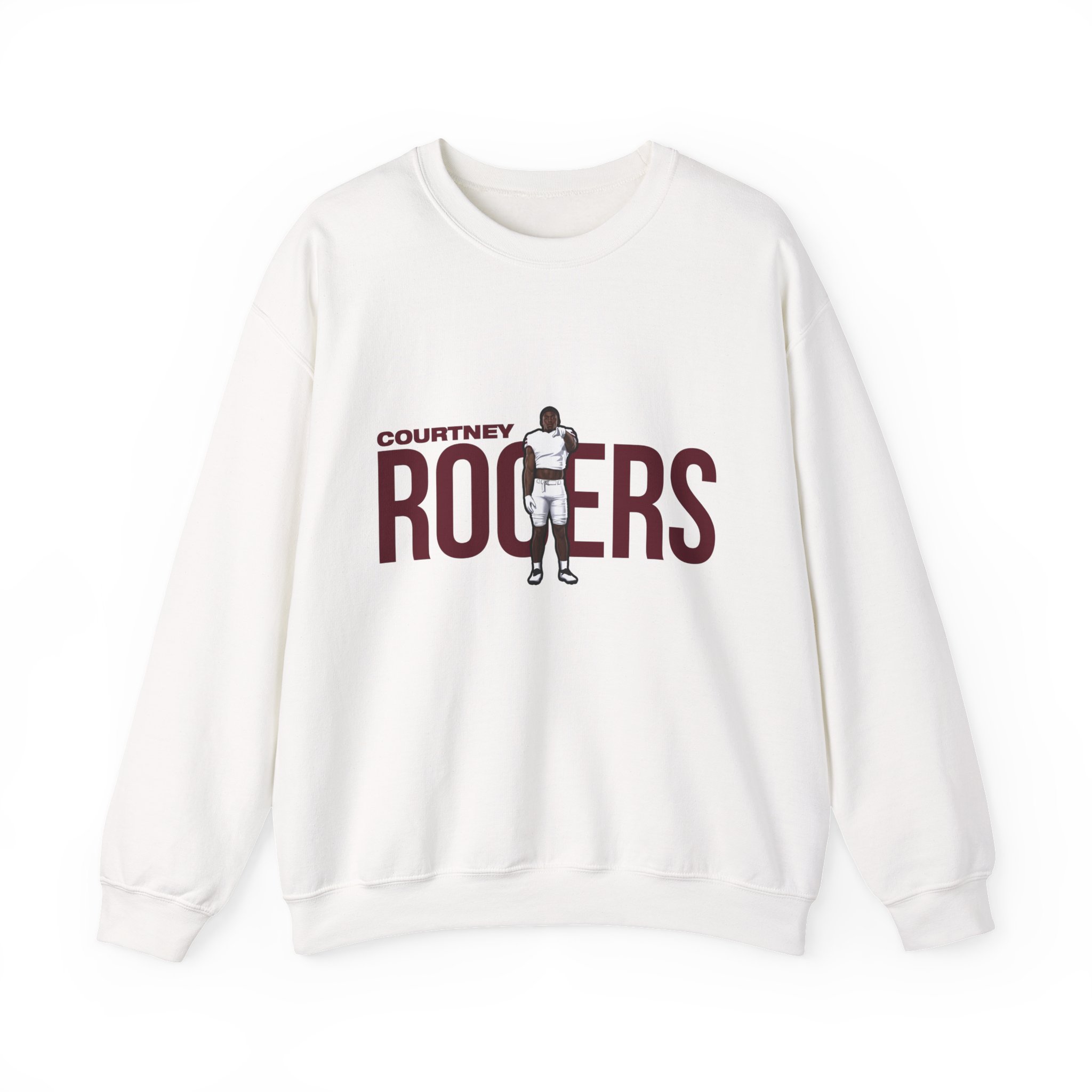 Crewneck Sweatshirt — character_player_name in White