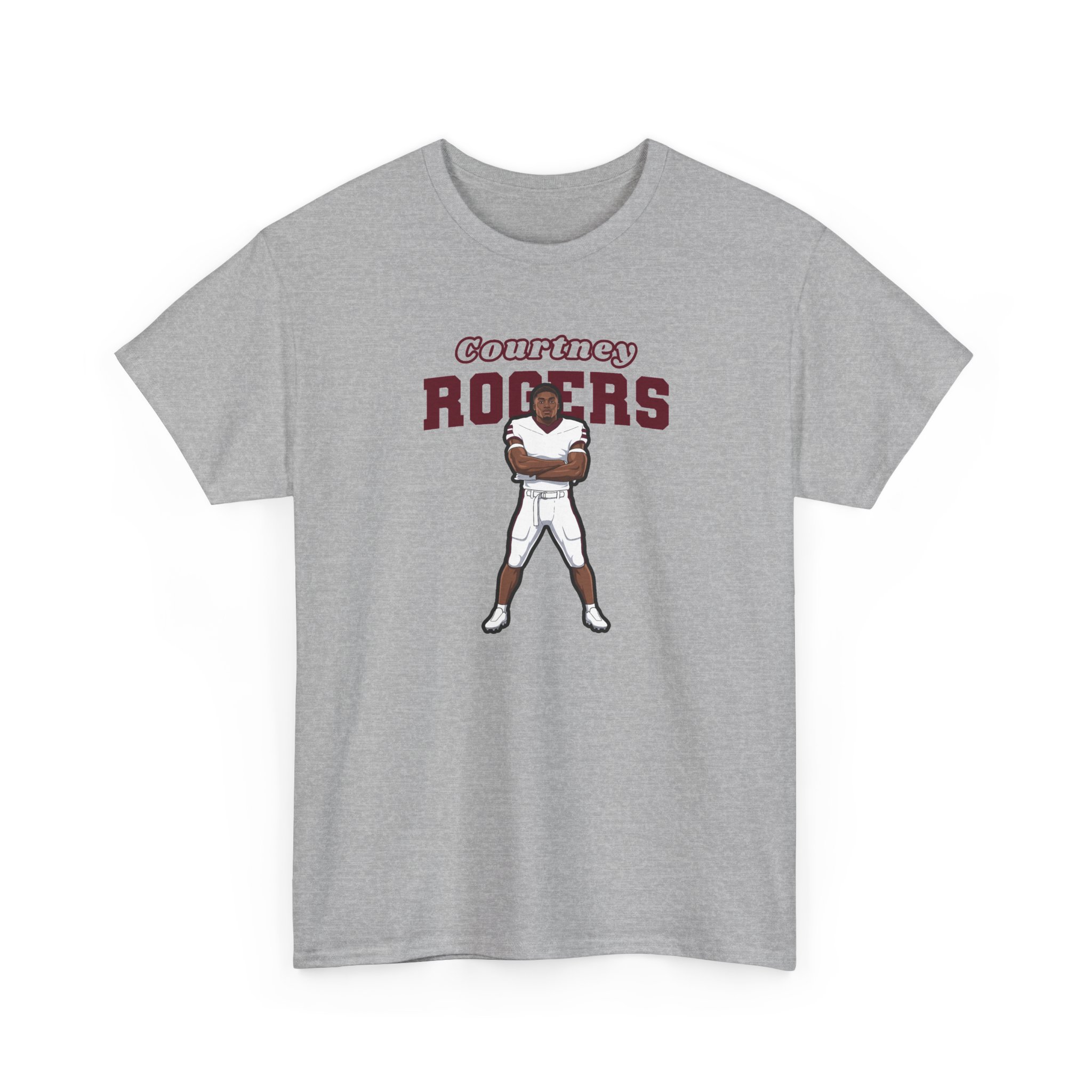 Tee — character_name_arch in Grey