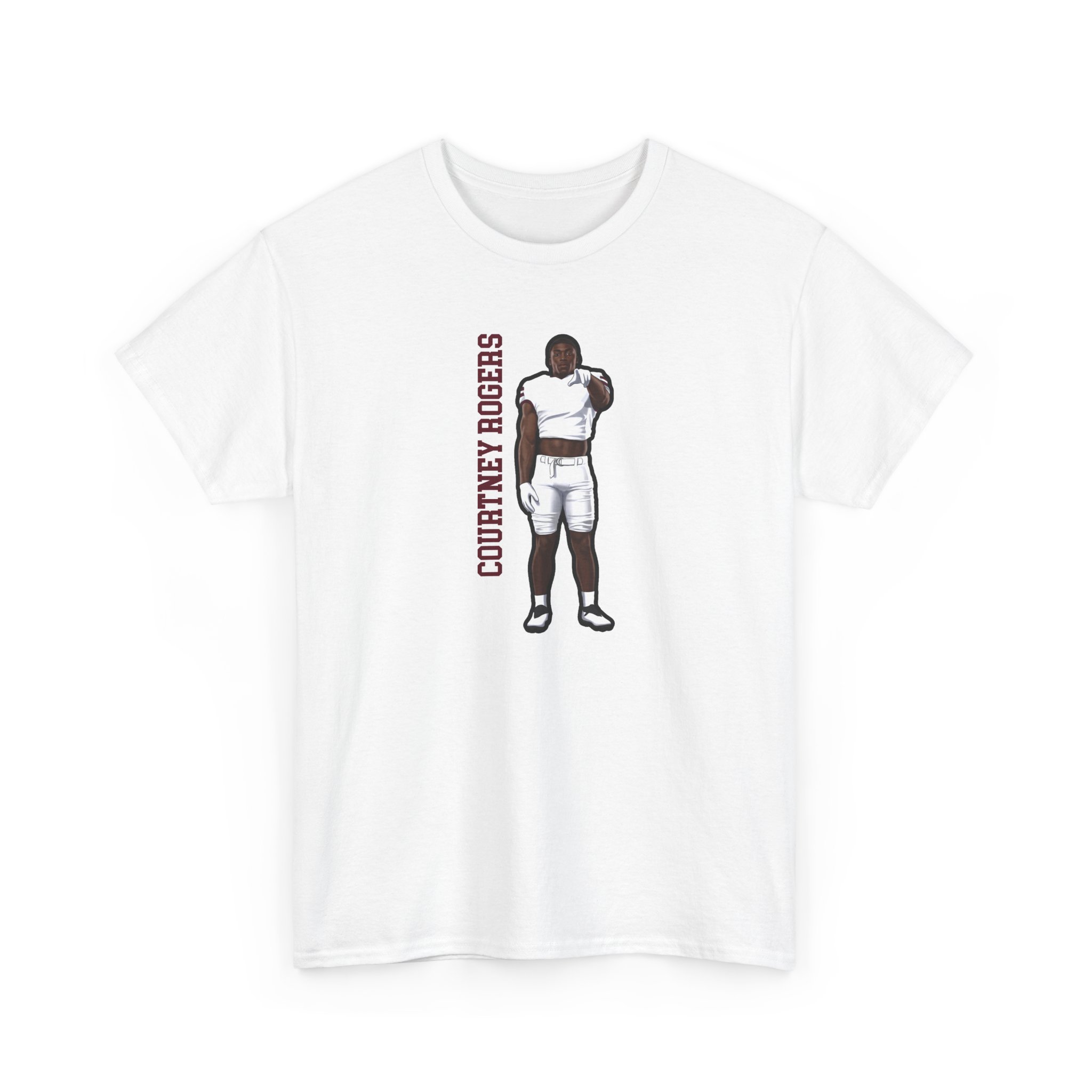 Tee — character_name_vertical in White