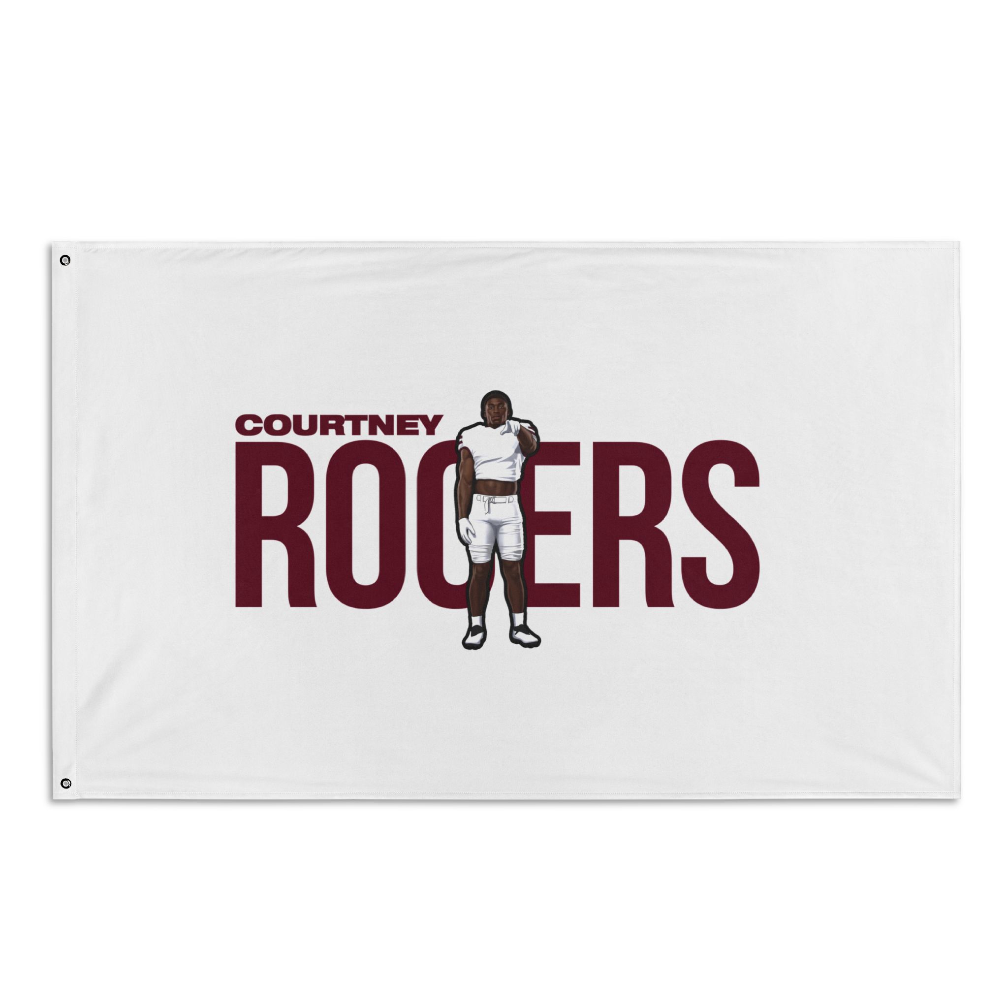 Flag (35 × 56 in) — character_player_name in Classic