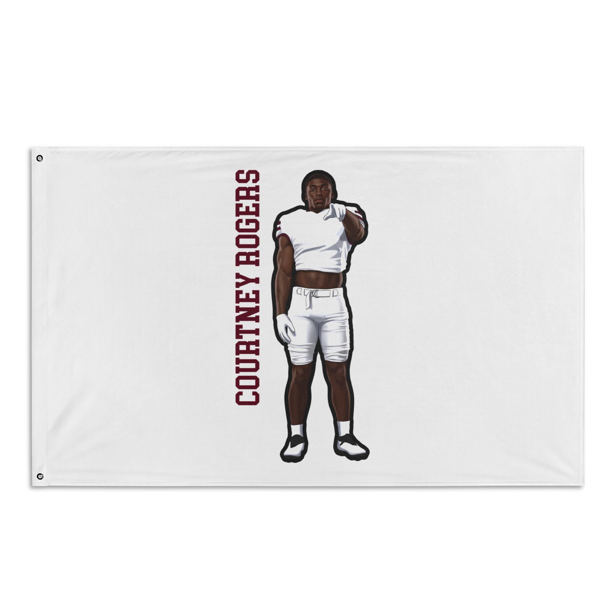 Flag (35 × 56 in) — character_name_vertical in Classic